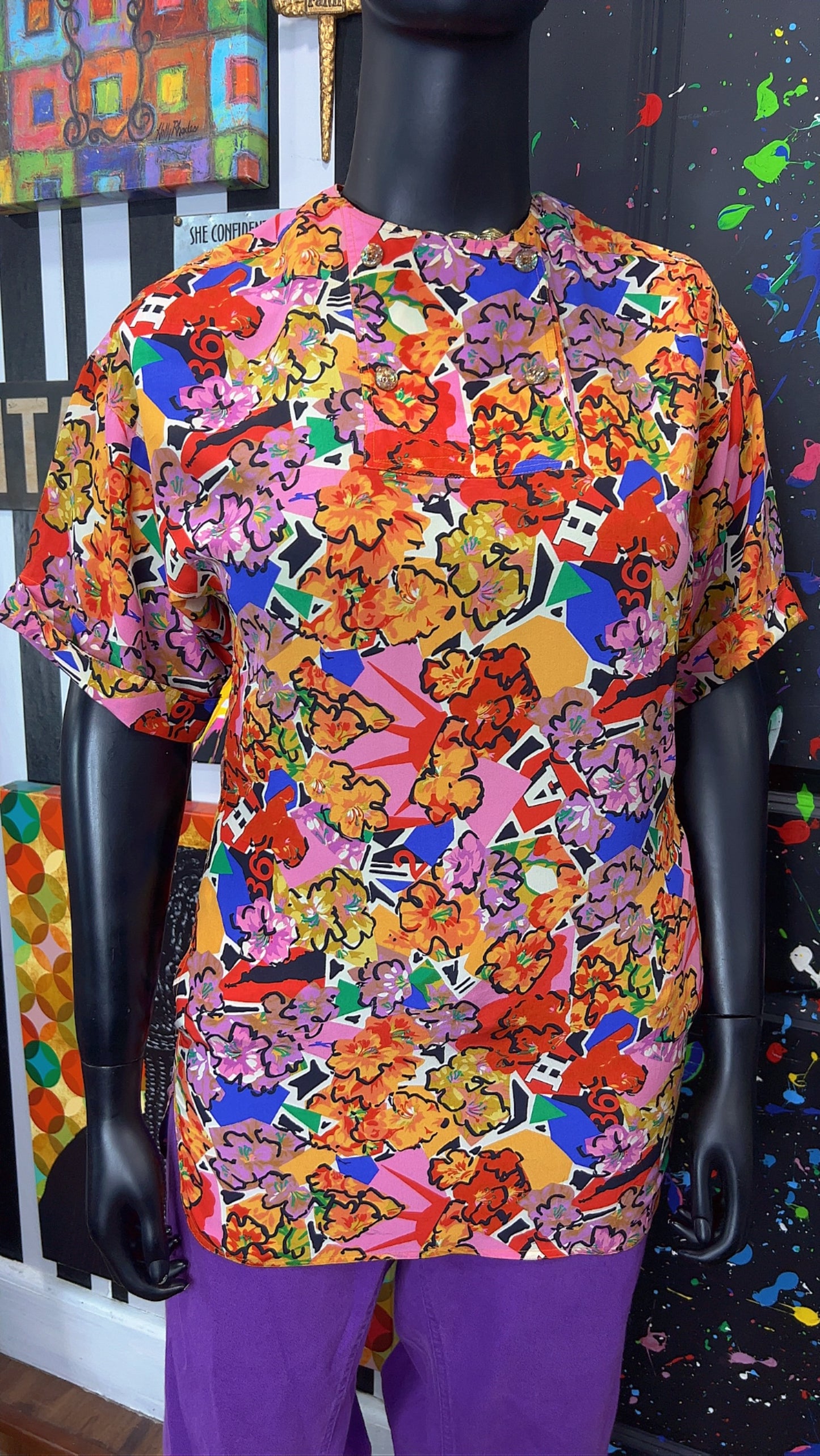 Vintage Fendi 100% Silk Blouse (14)