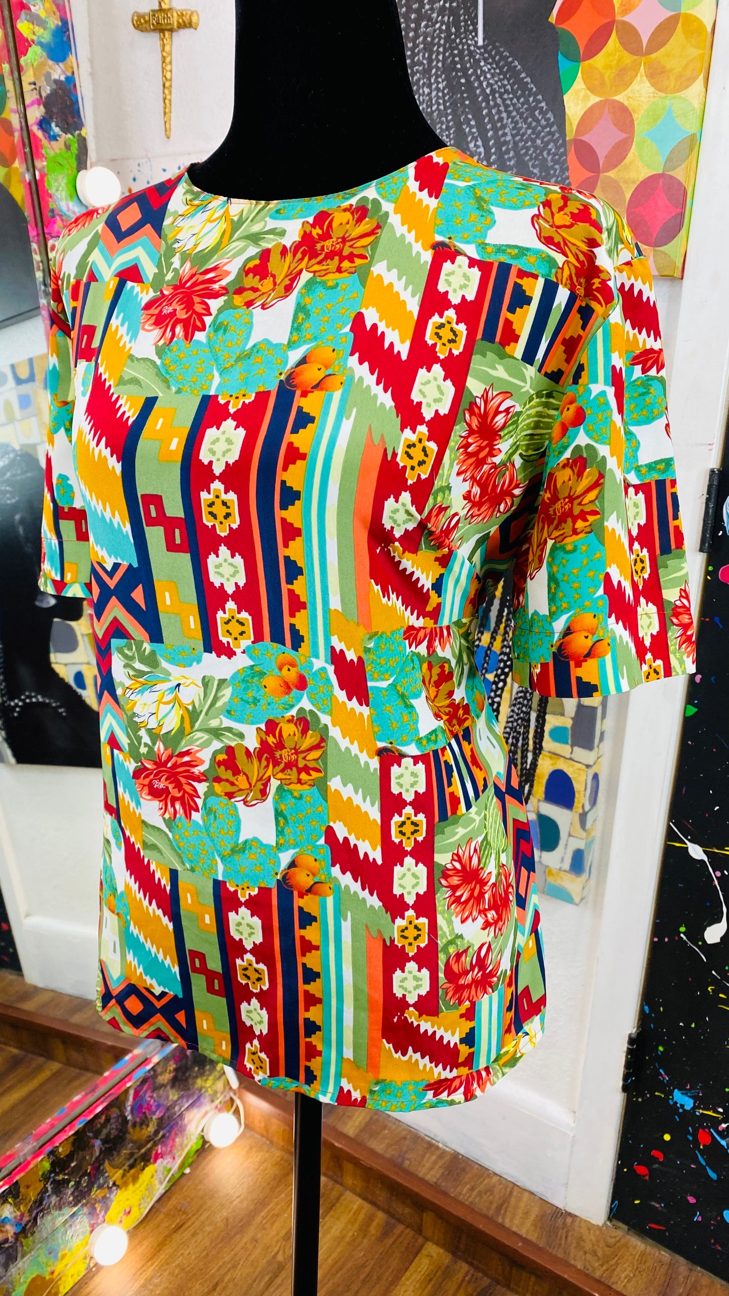 Vintage Short Sleeve Blouse