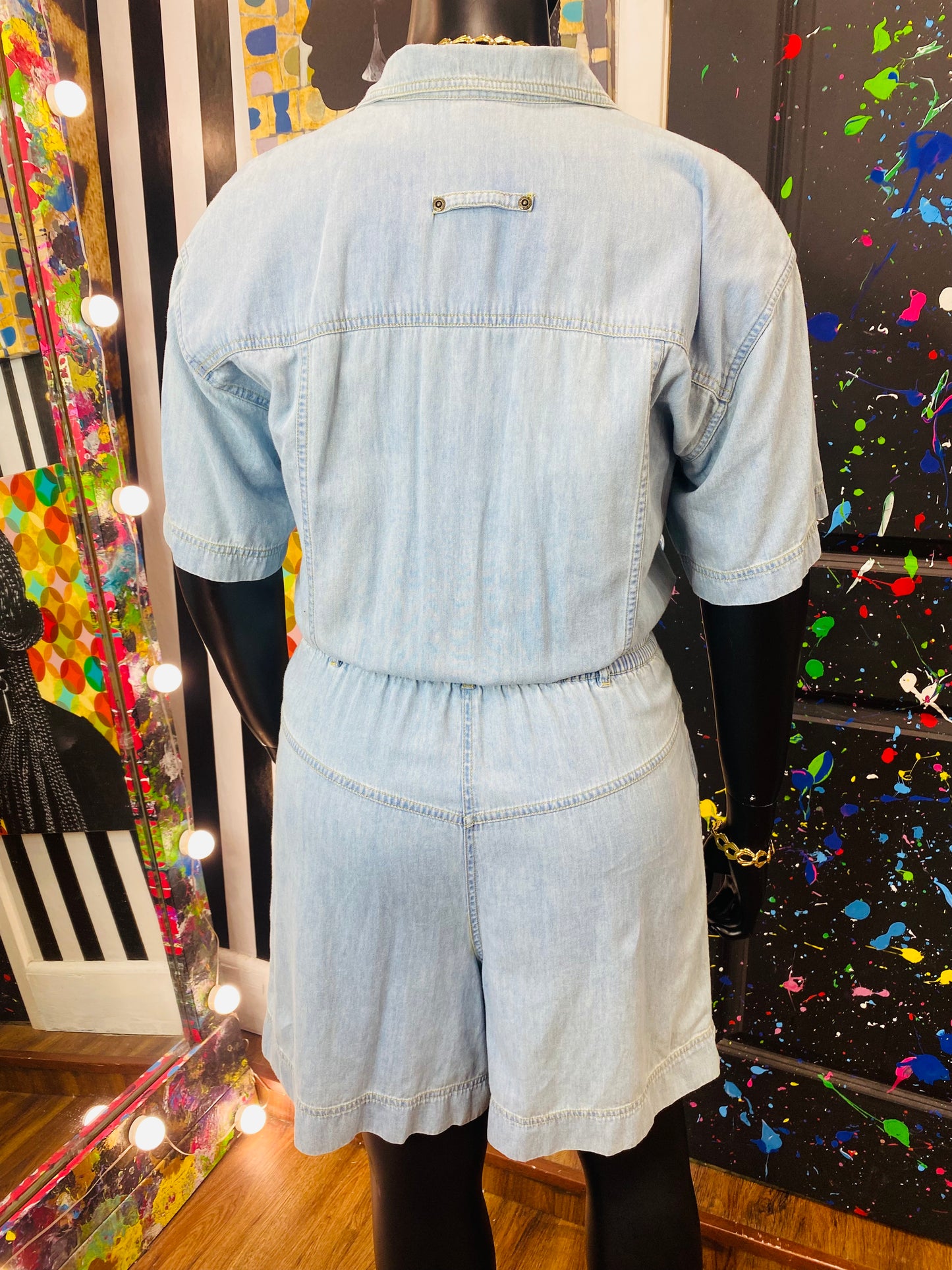 Vintage Denim Romper
