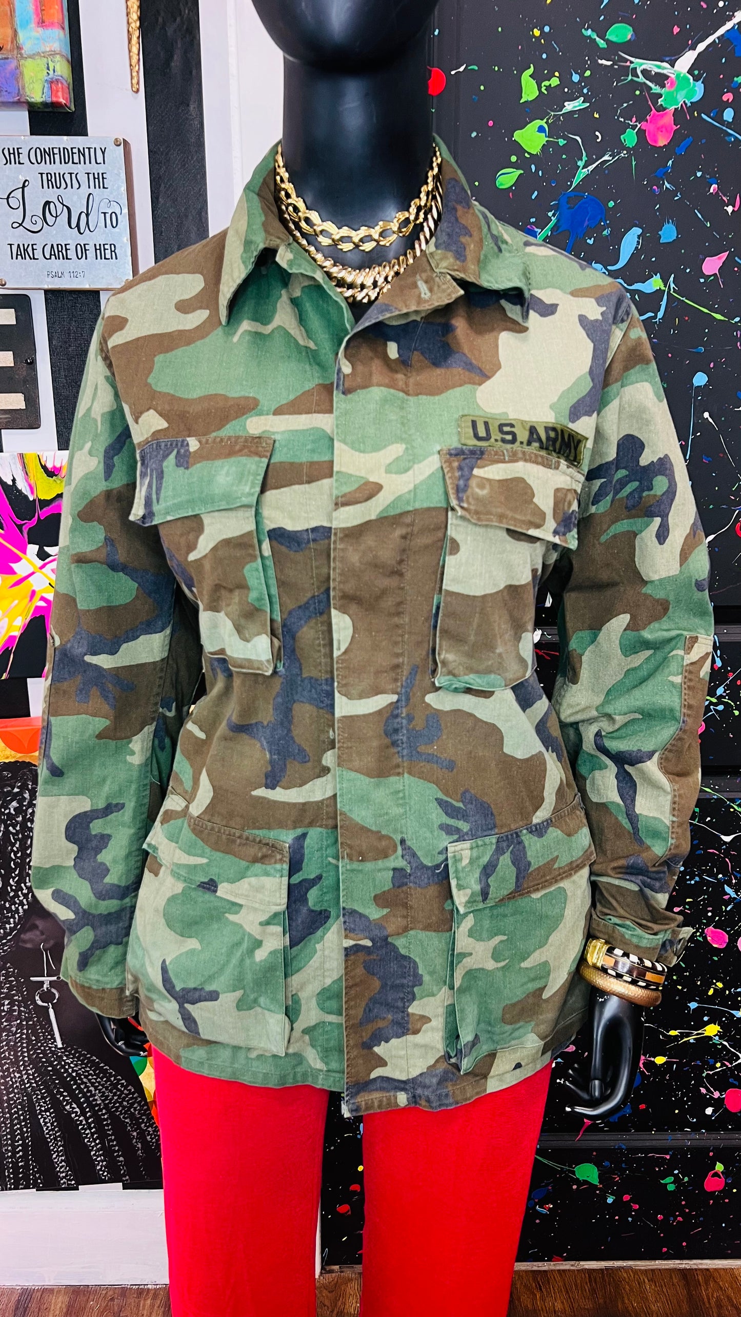Vintage Authentic Army Camouflage Jacket (16)
