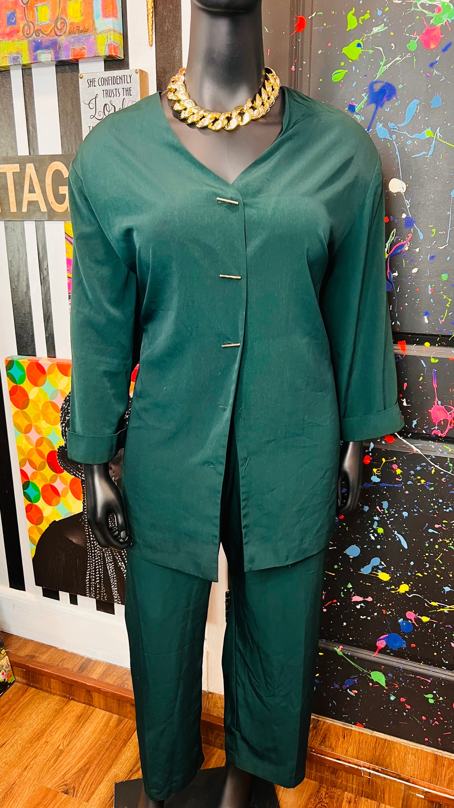 Vintage Green Pants Set (30W)