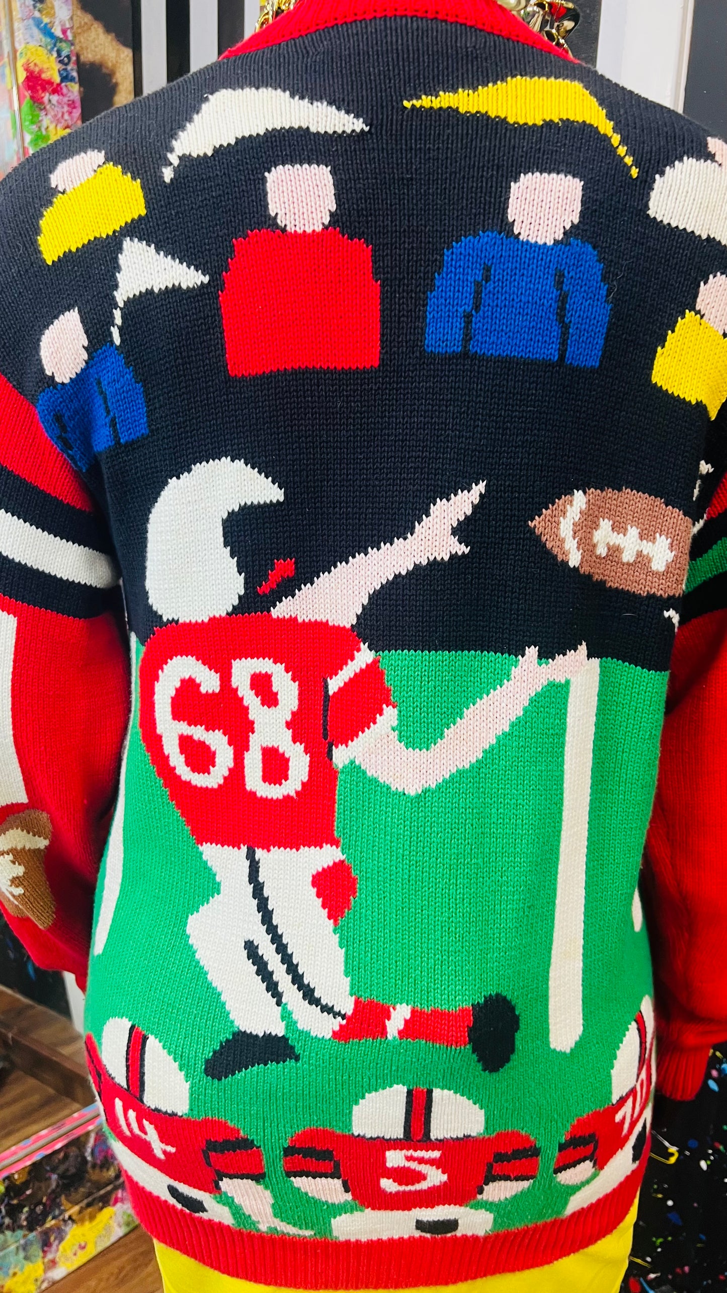 Vintage Knit Football Sweater (18/20)
