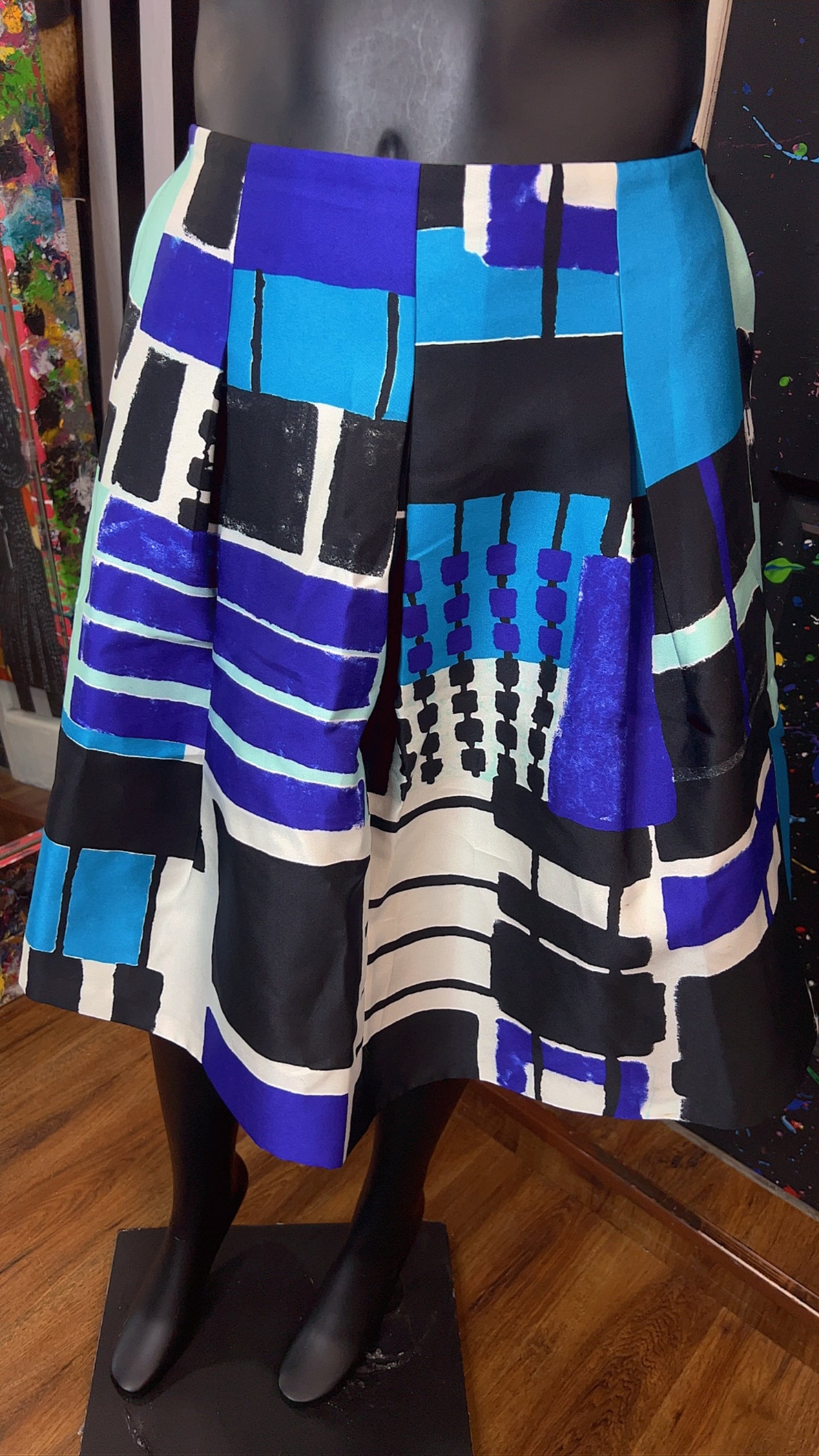 Ashley Stewart Abstract Circle Skirt (18)