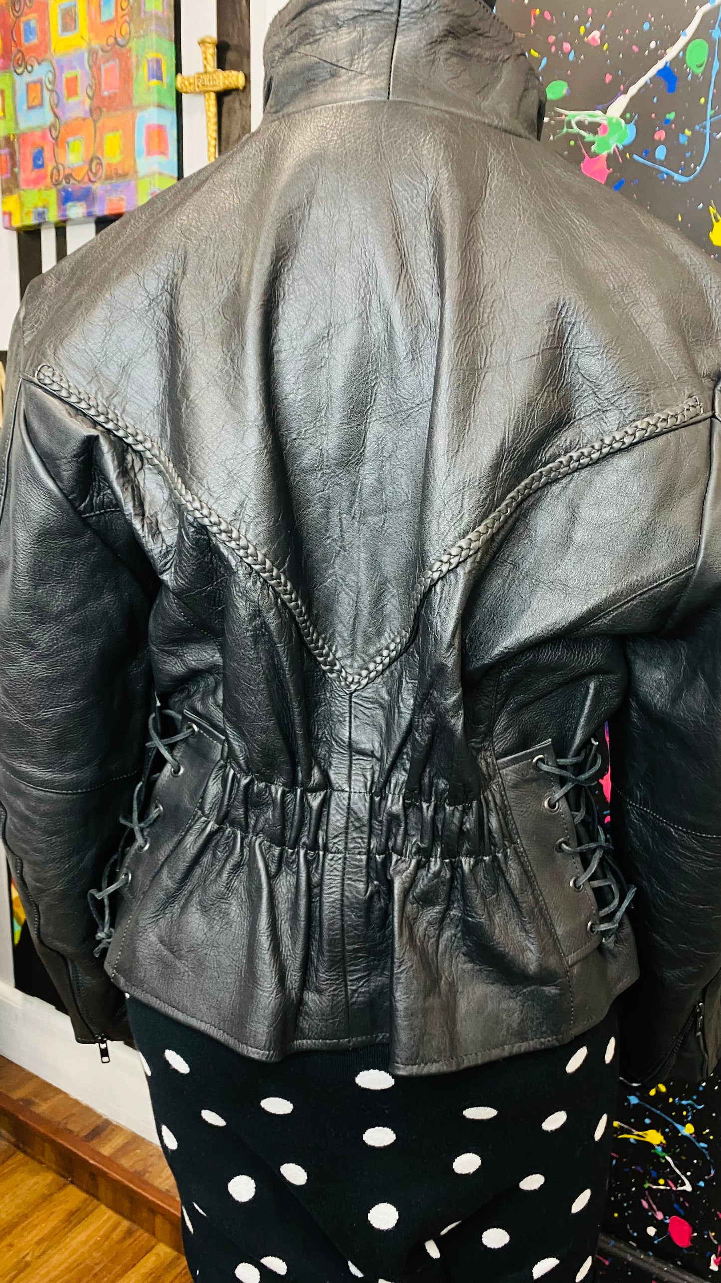 Vintage Genuine Leather Black Jacket (18)