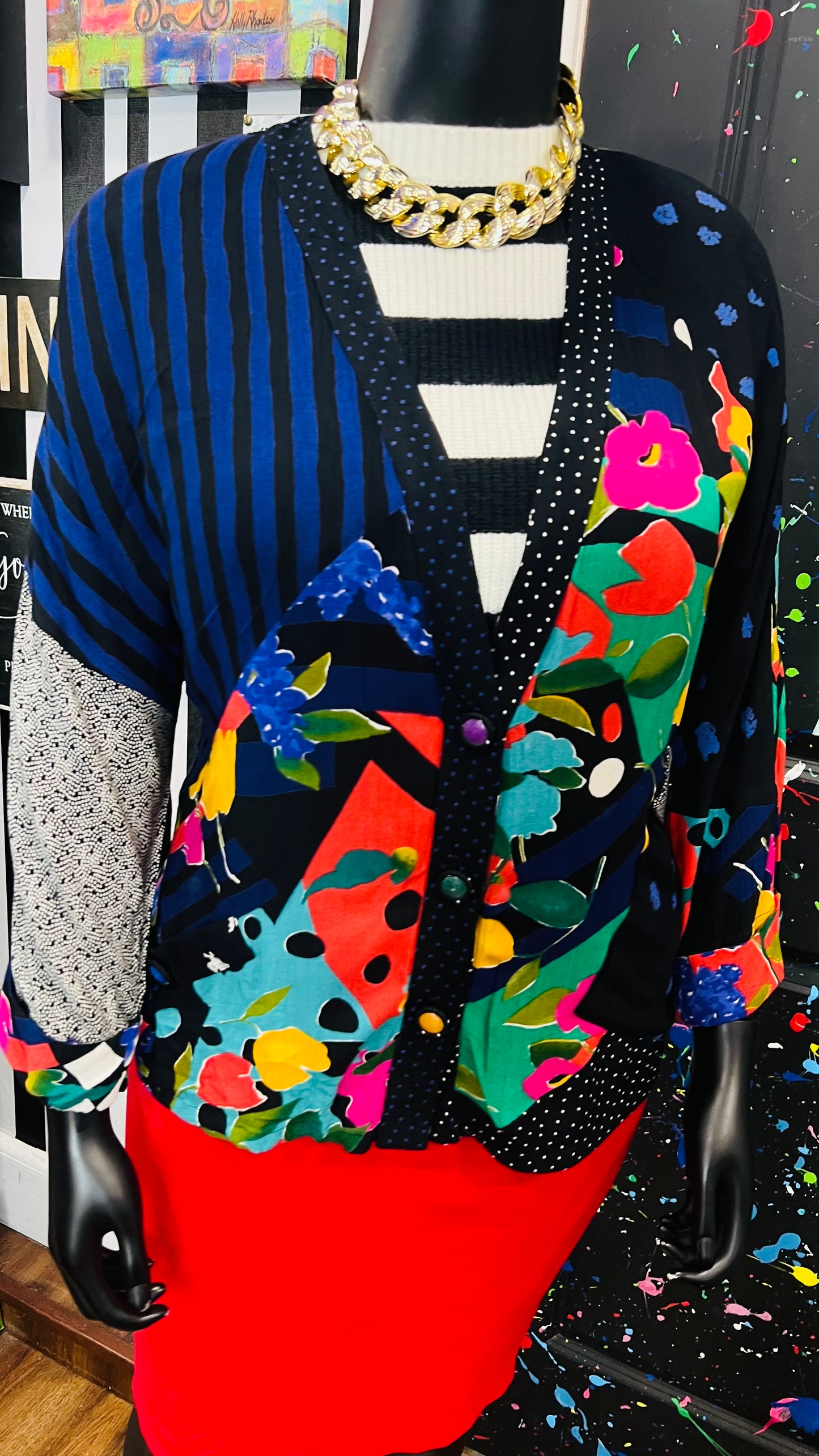 Vintage Carole Little Rayon Jacket (20)