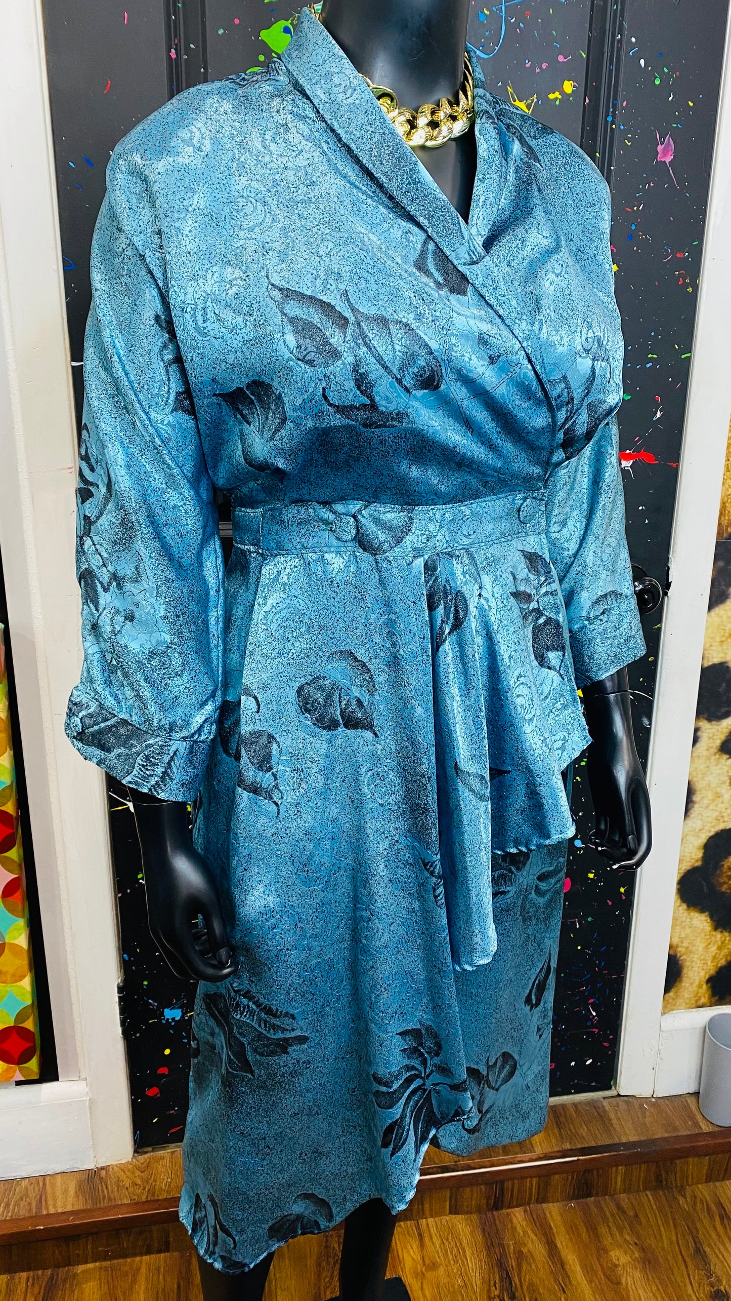 Vintage Floral 90’s Party Dress (14/16)