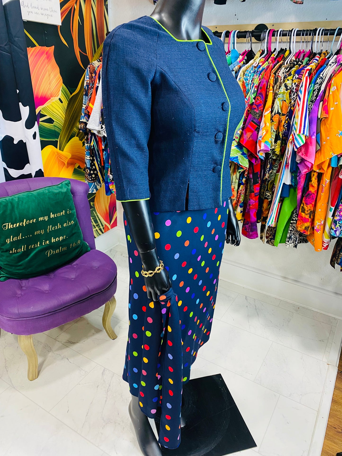 Vintage Leslie Fay 3 piece Skirt Set