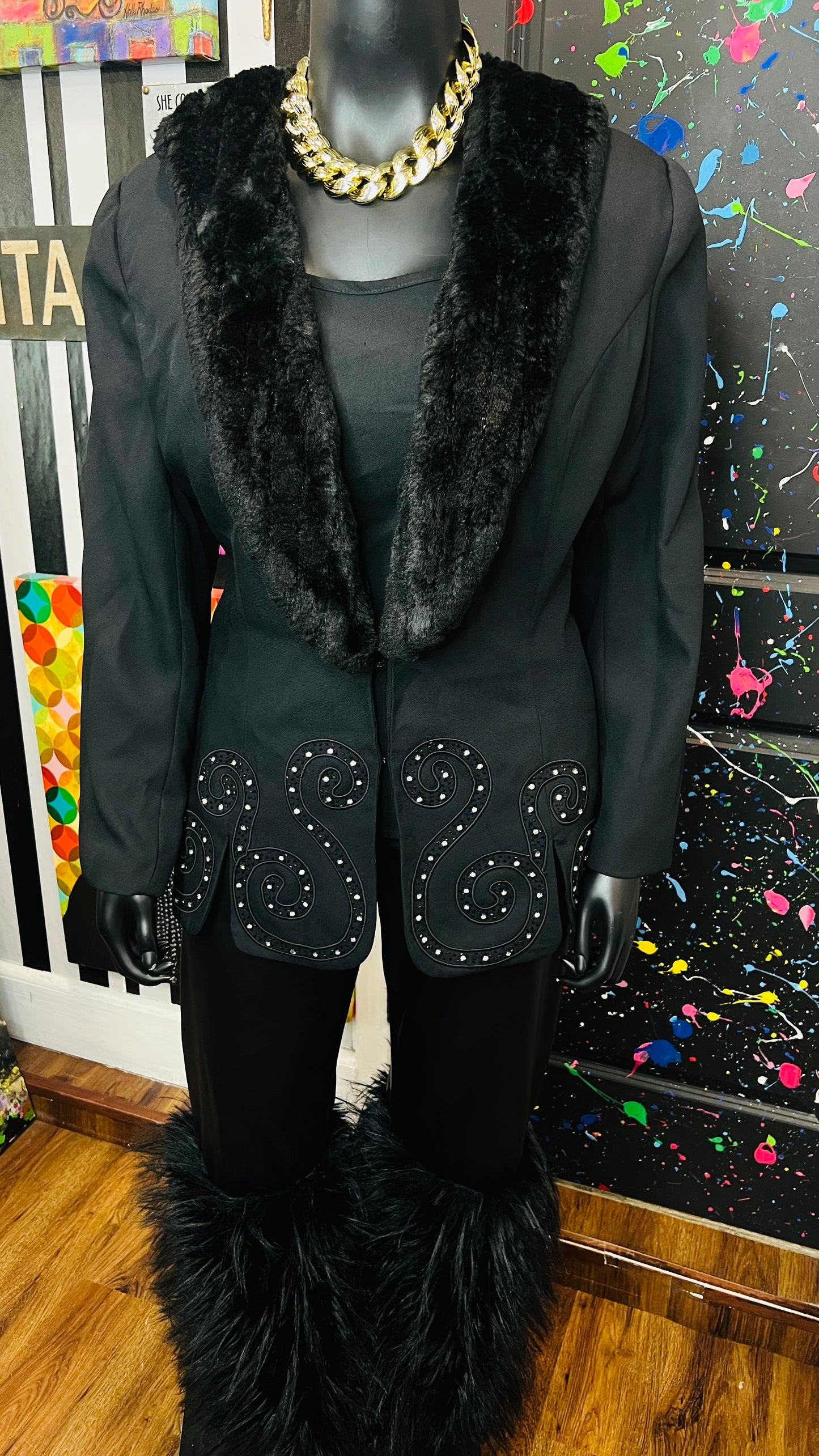 Vintage Unique Statement Blazer (20)