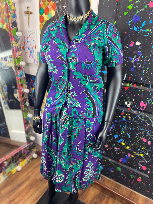 Vintage 2 Piece Skirt Set