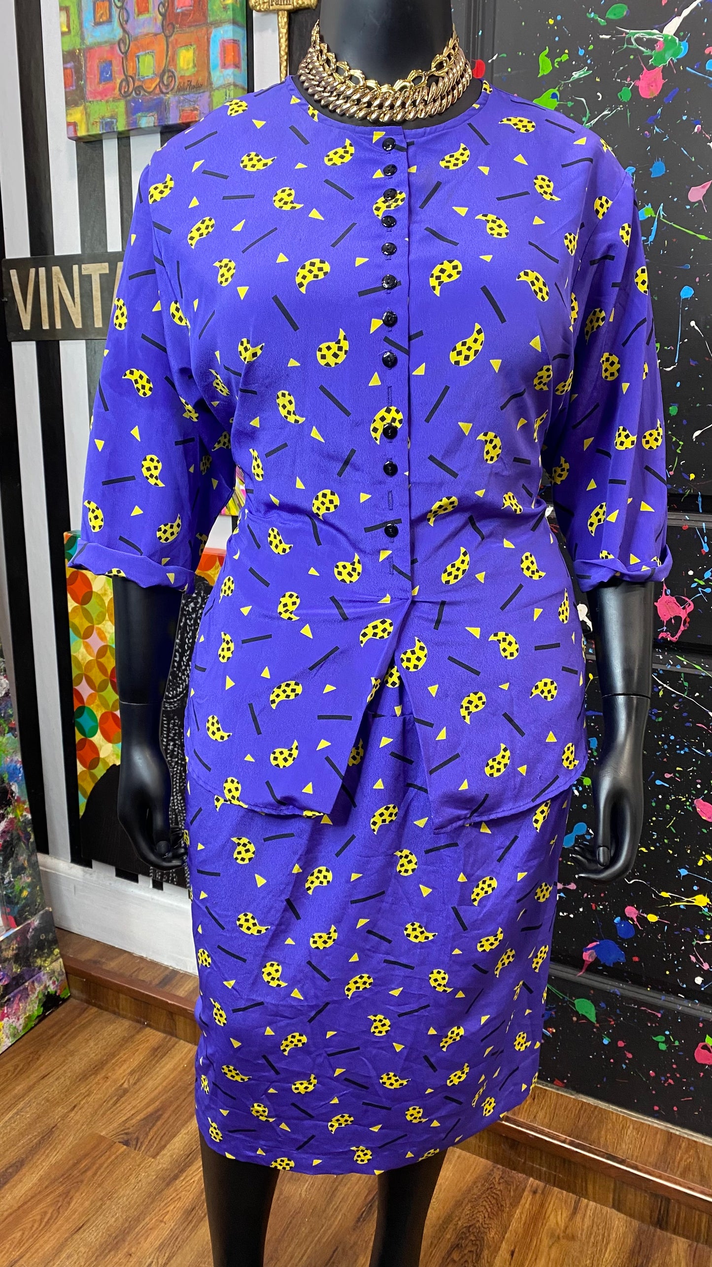 Vintage 80’s Skirt Set (18)