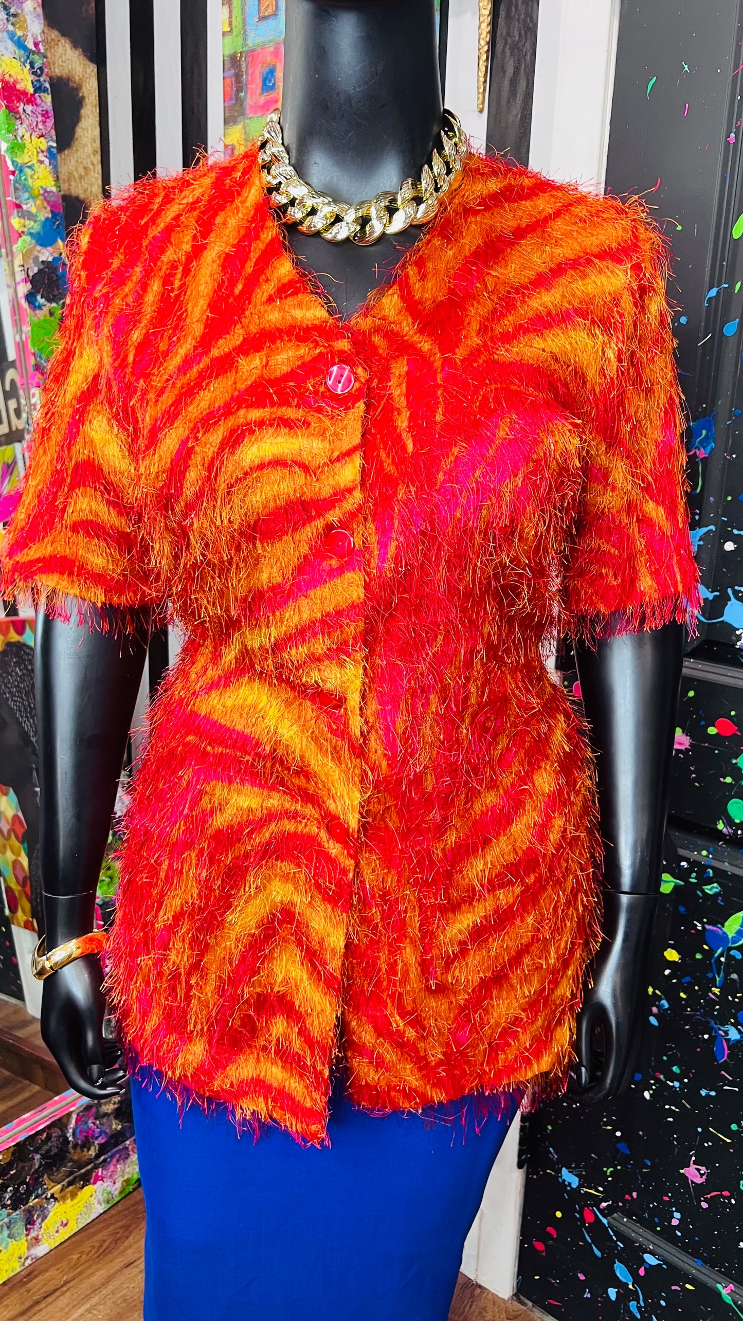 Vintage ‘Strawberry Lemonade’ Shaggy Blouse (18)