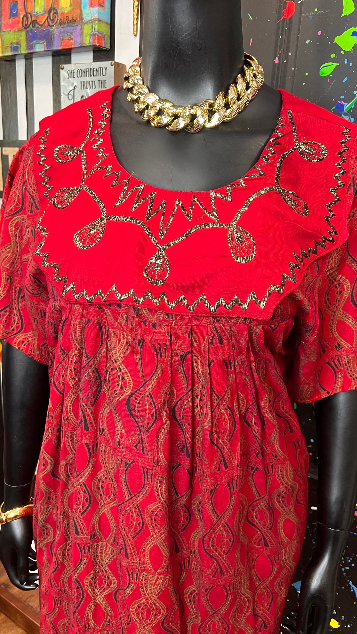 Vintage True Traditional African Dress (16)