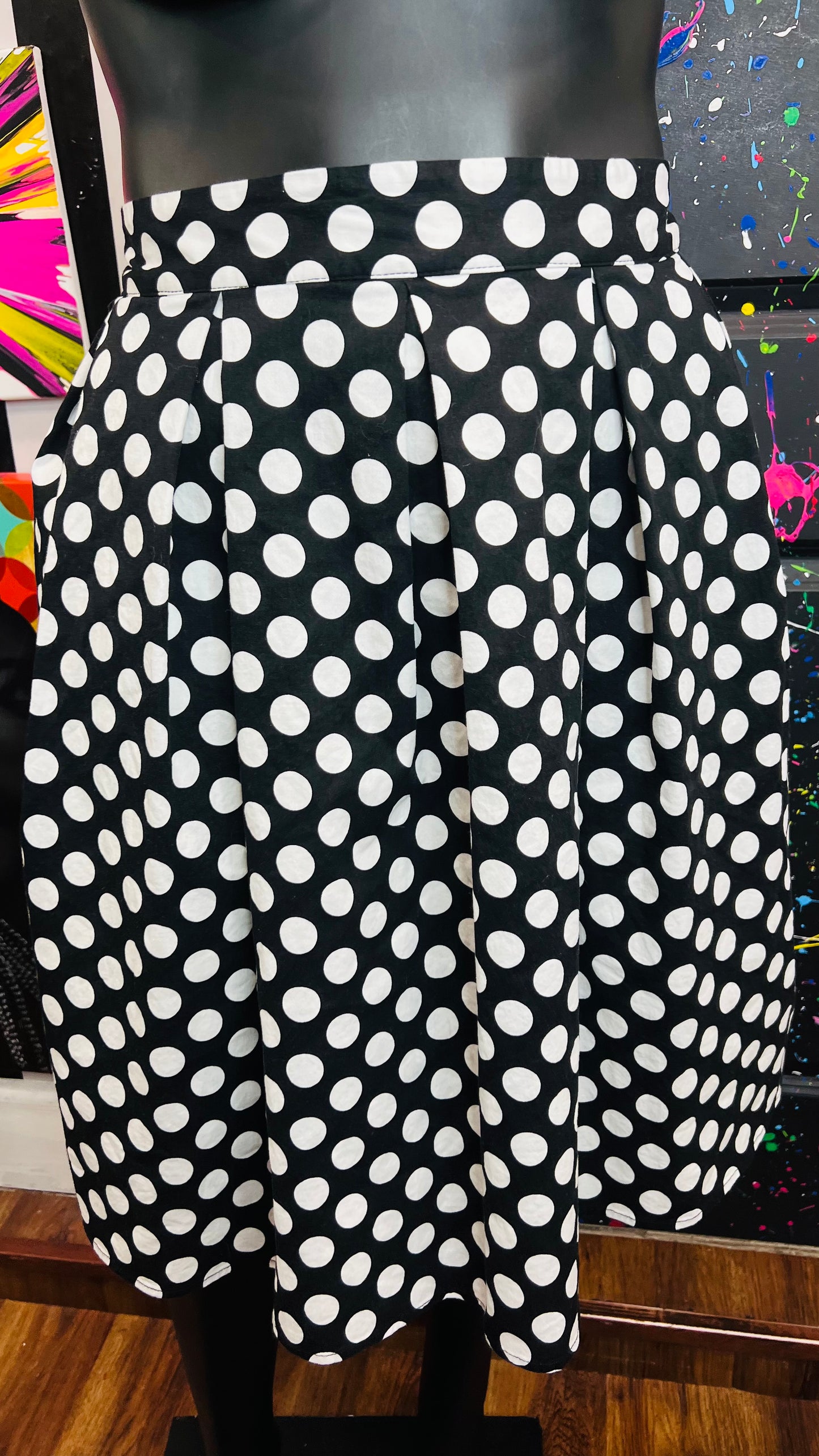 Polka dot Black & White Skirt (20)