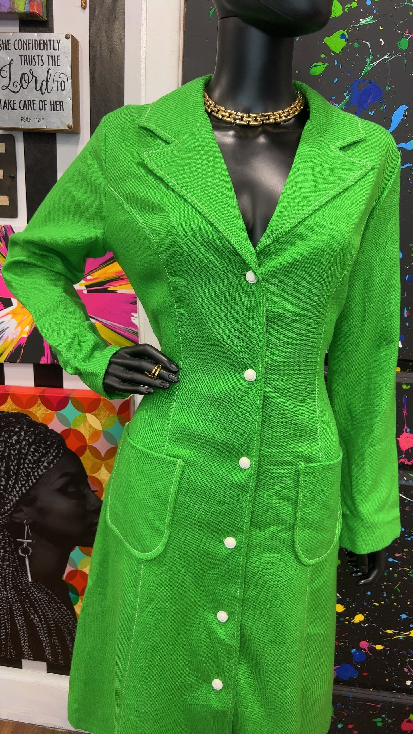Vintage 70’s Lillian Russell Dress (16) Fits like a modern size 12