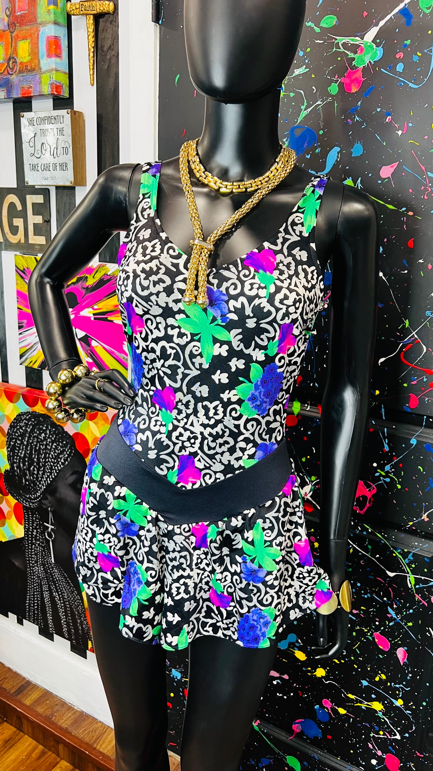 Vintage Floral Swimsuit (12)