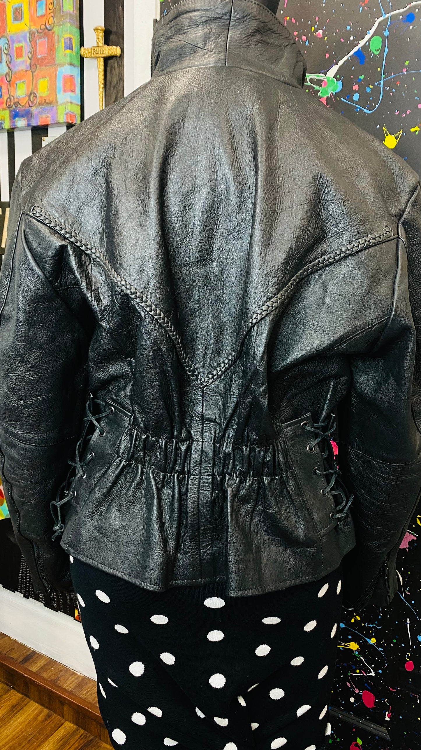 Vintage Genuine Leather Black Jacket (18)