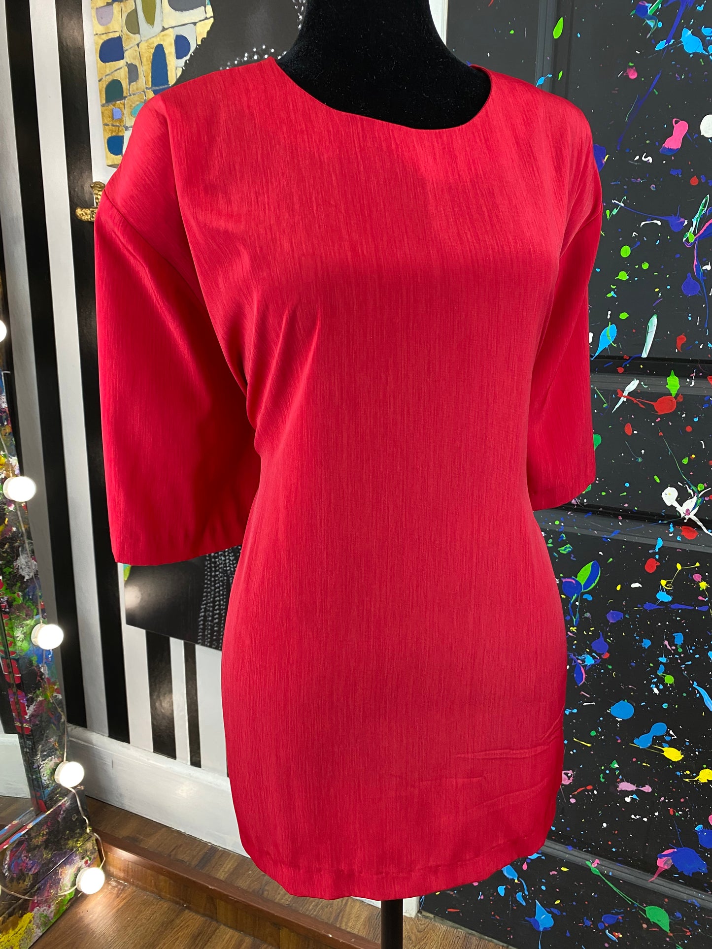 Vintage Red S.G. Sport Short Sleeve Blouse