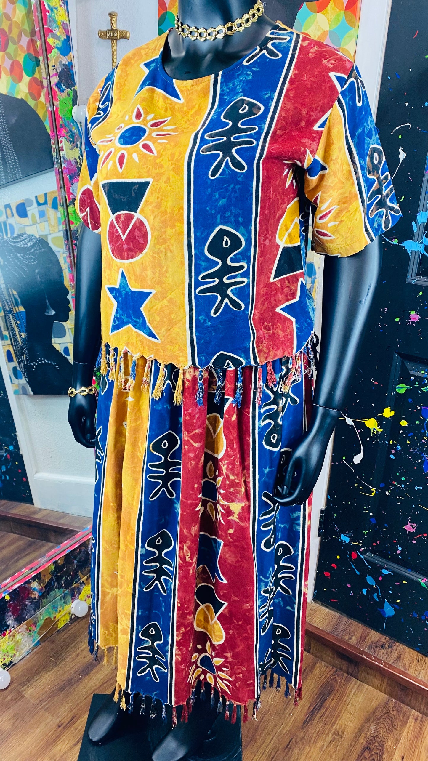 Vintage 2 piece Skirt Set