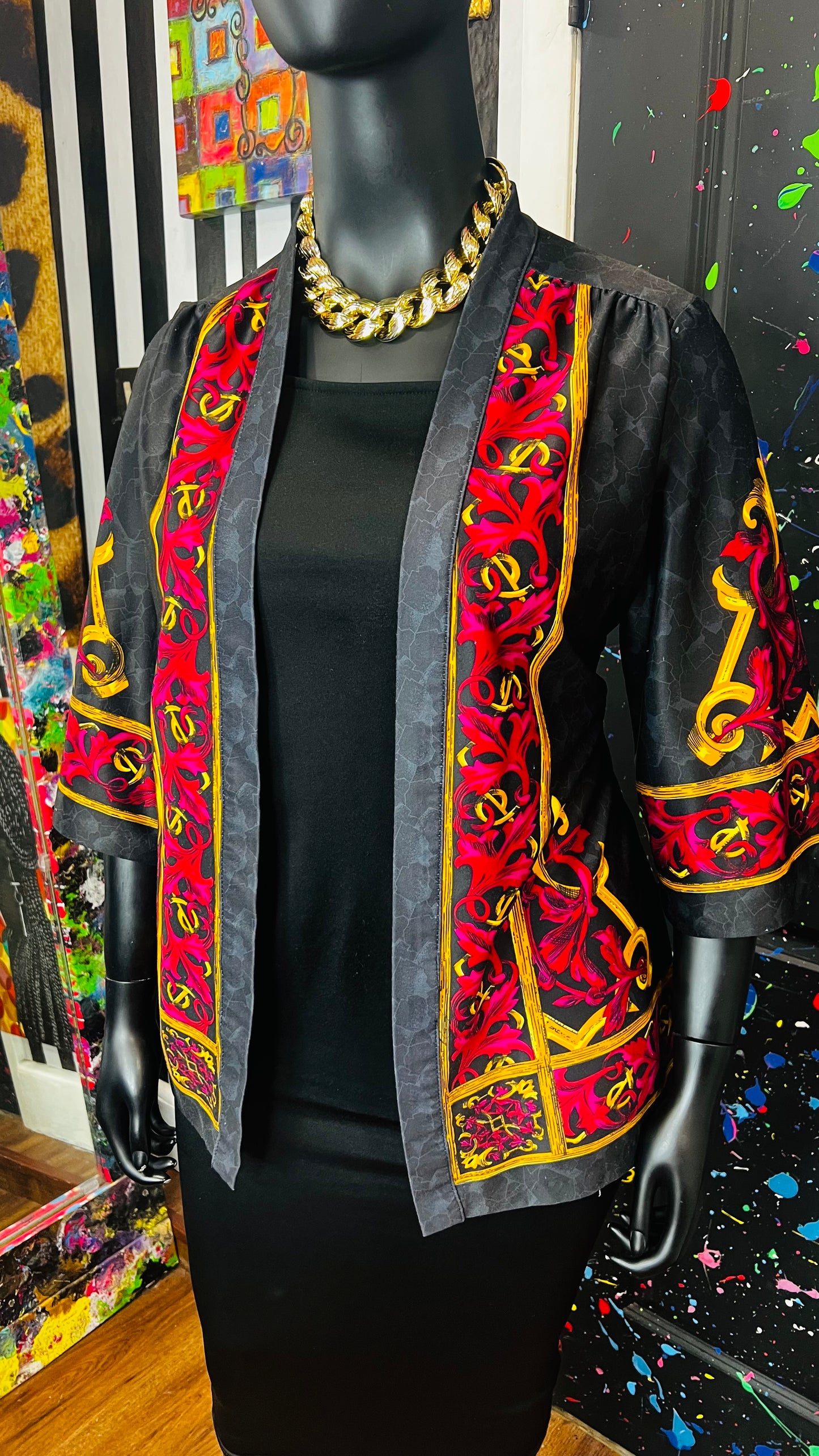 Vintage Blouse w/ Attached Duster (24)