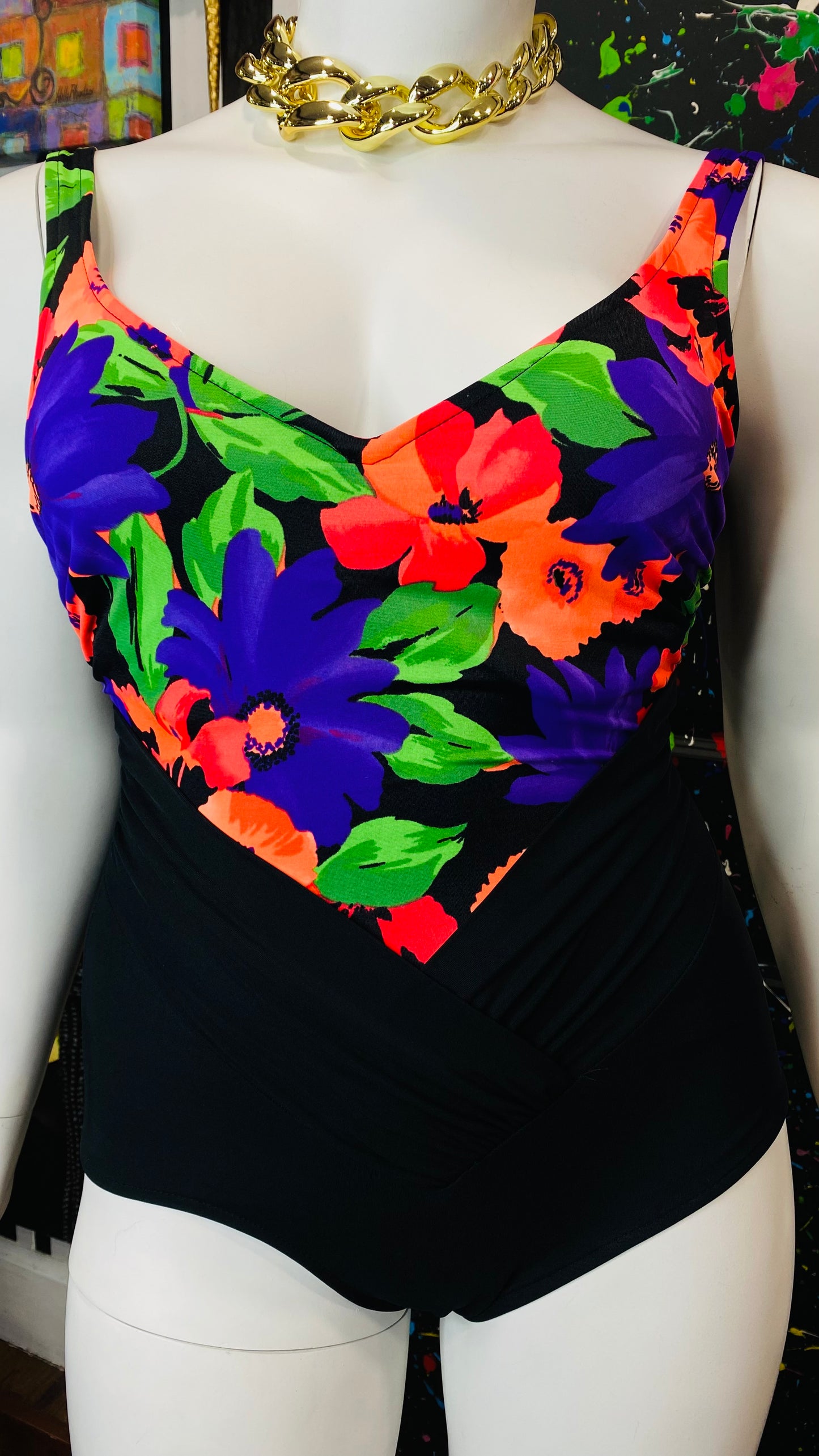 Vintage Floral Vibrant Swimsuit (16)