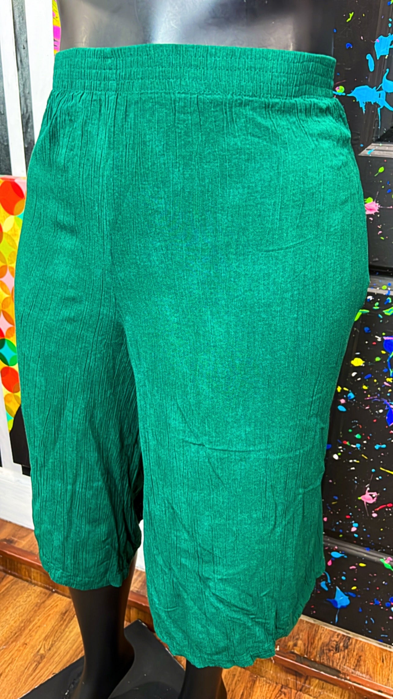 Vintage Hunter Green Culotte Shorts (22)