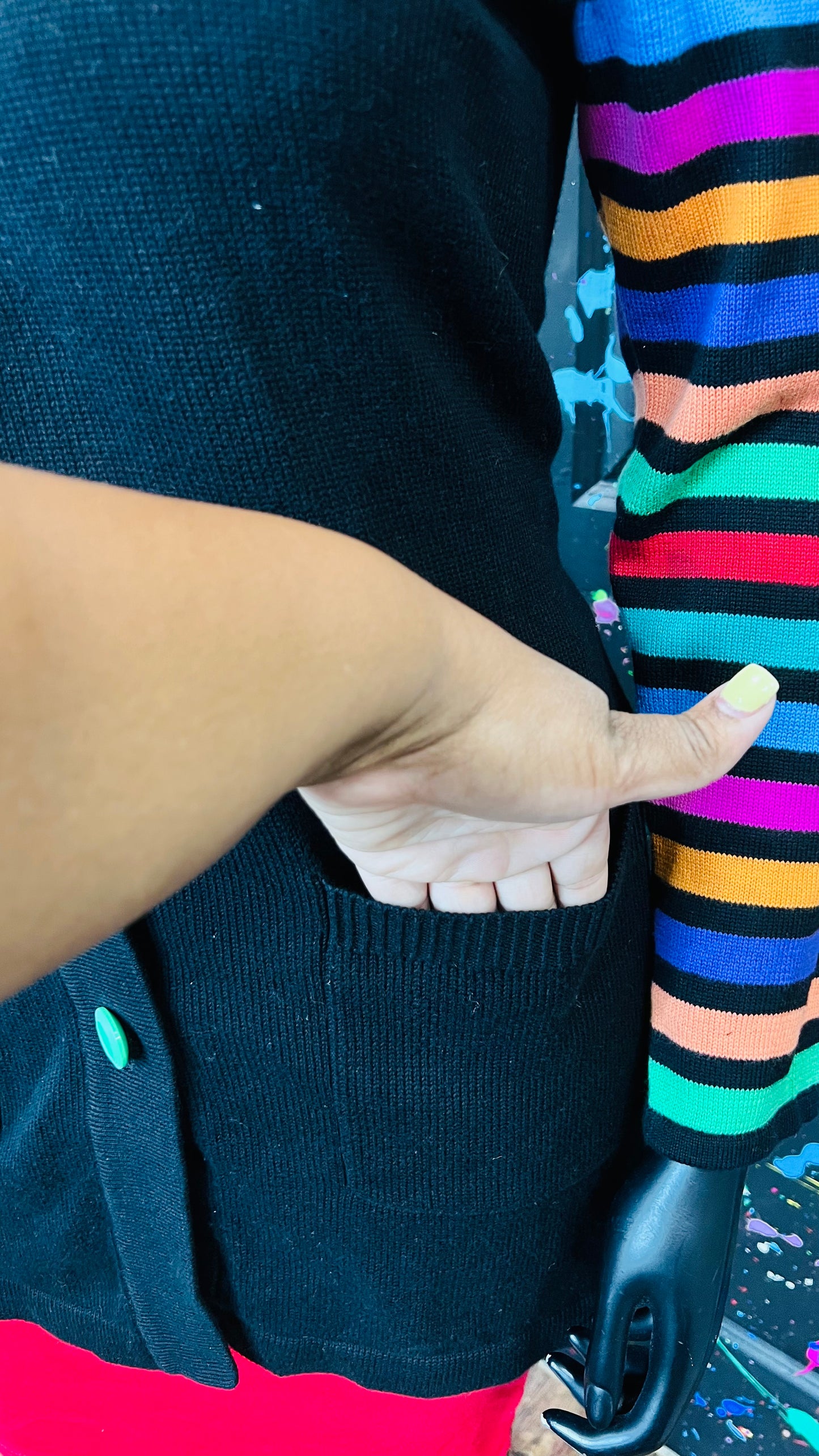 Plus Size Vintage Striped Rainbow Cardigan (16)