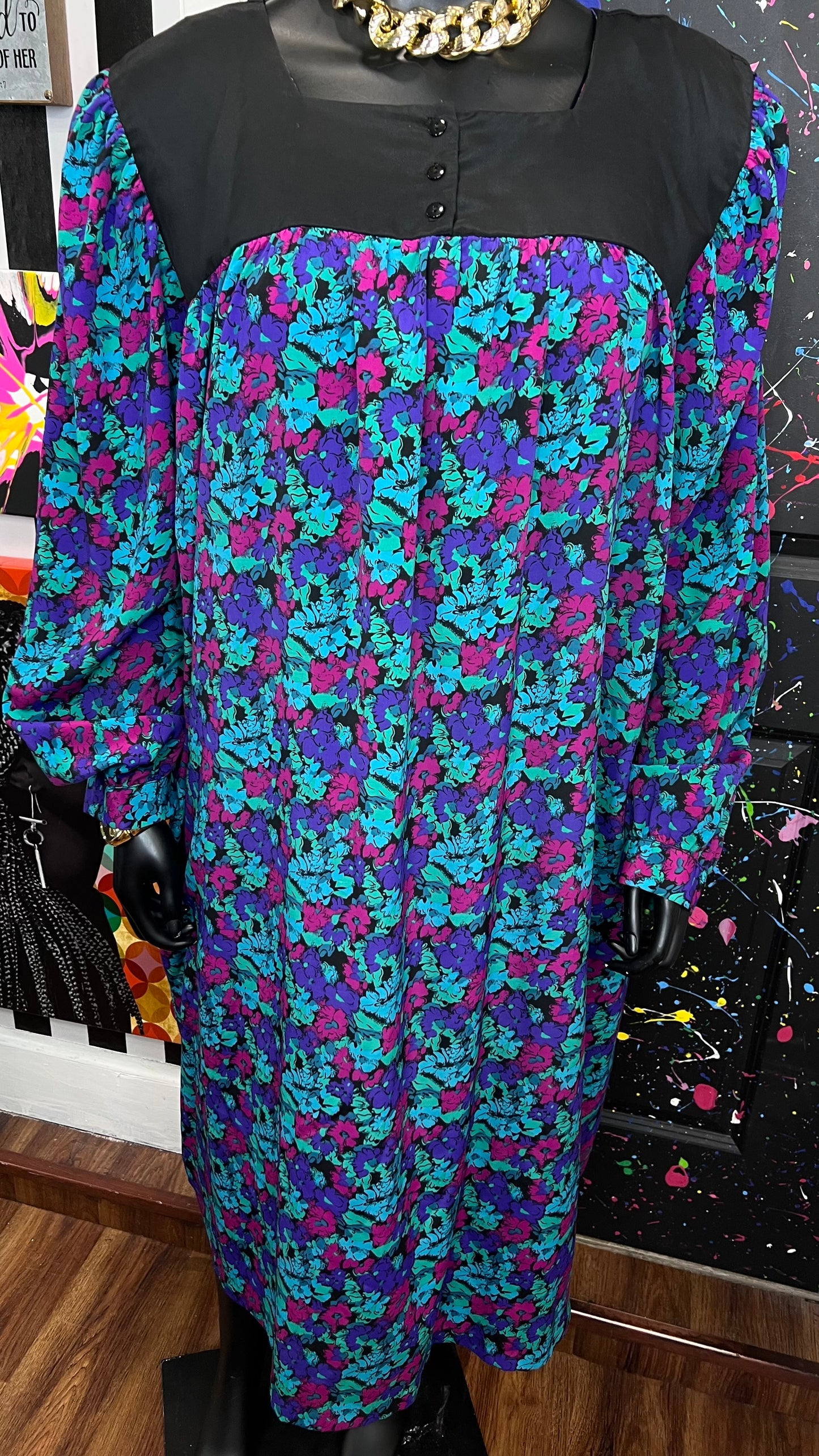 Vintage Floral Dress (26/28)