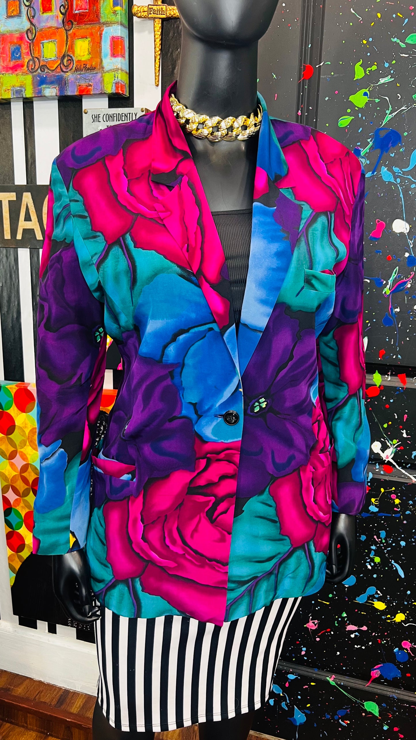 Vintage 100% Silk Blazer (16)