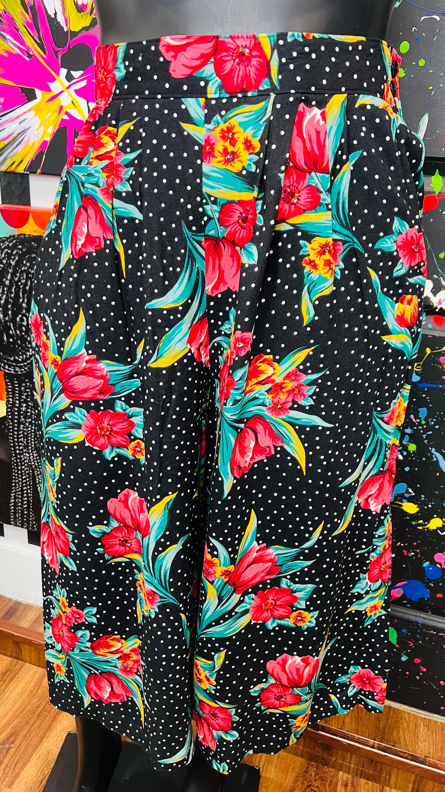 Vintage Polka Dot & Floral Gaulchos (18)