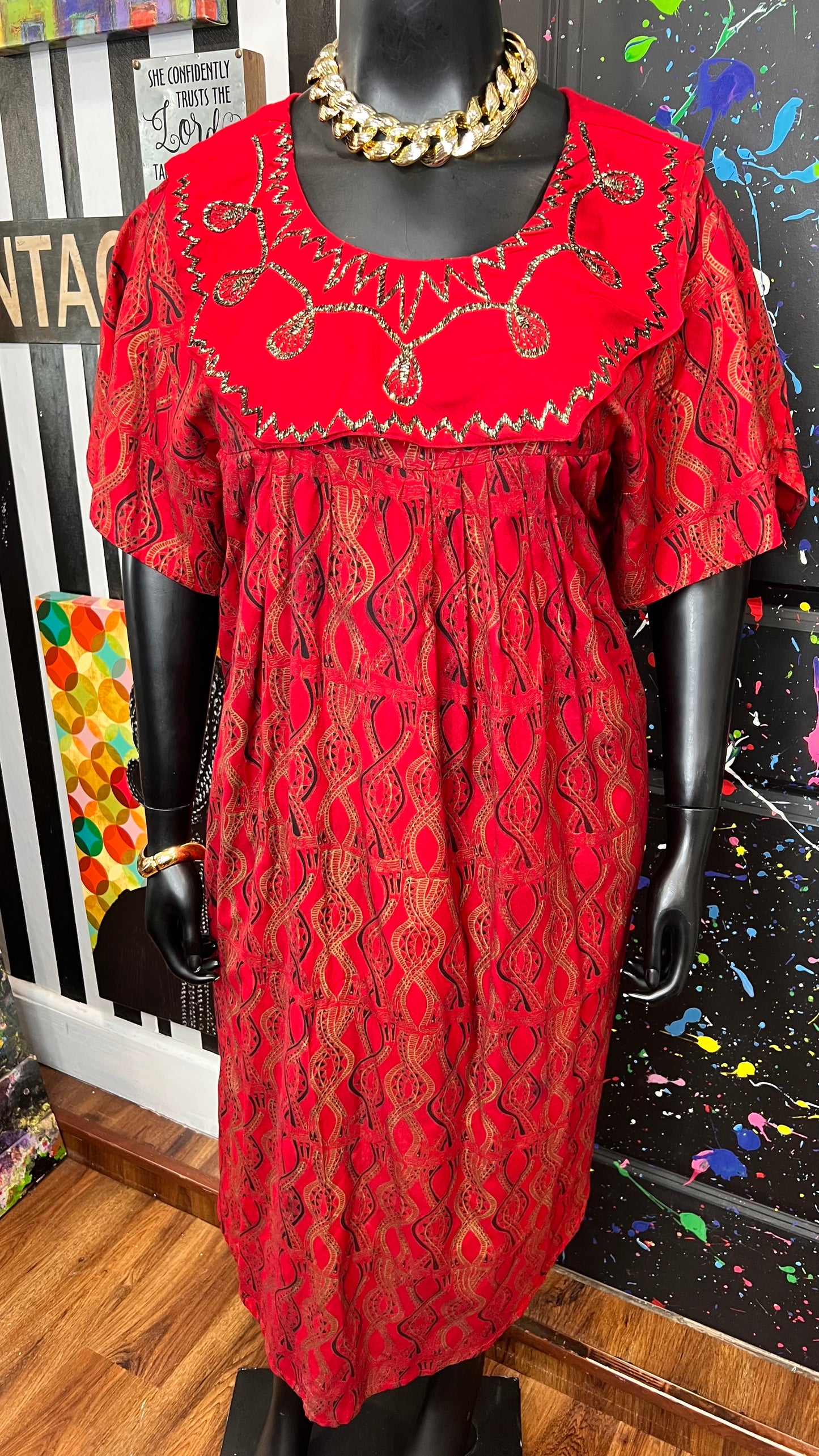 Vintage True Traditional African Dress (16)