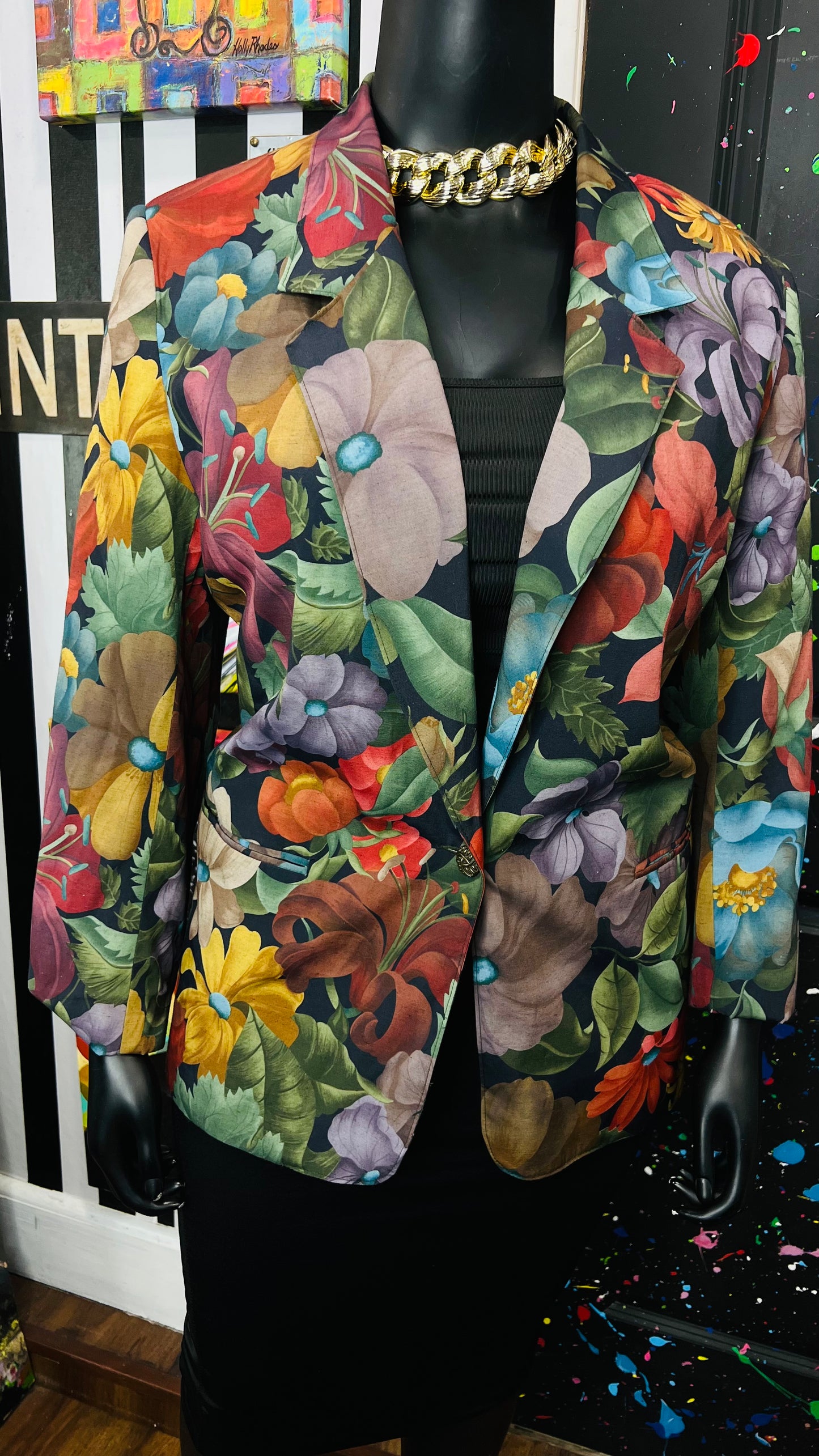 Vintage Floral Blazer (18W)