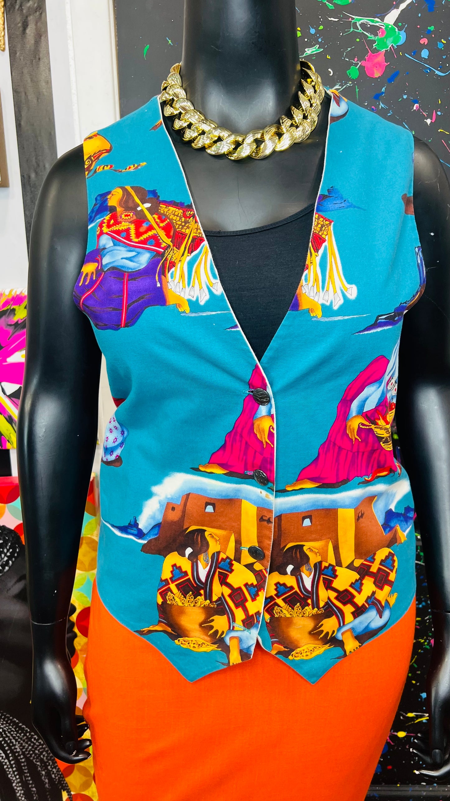Vintage Native American Vest (22)