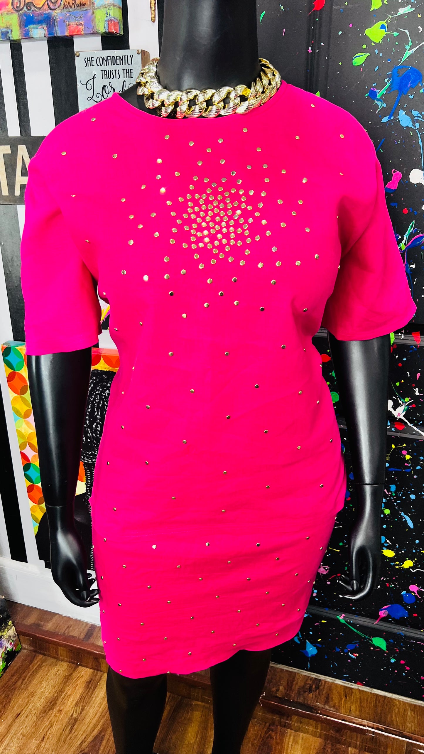 Vintage Studded IB Diffusion Skirt Set (12)