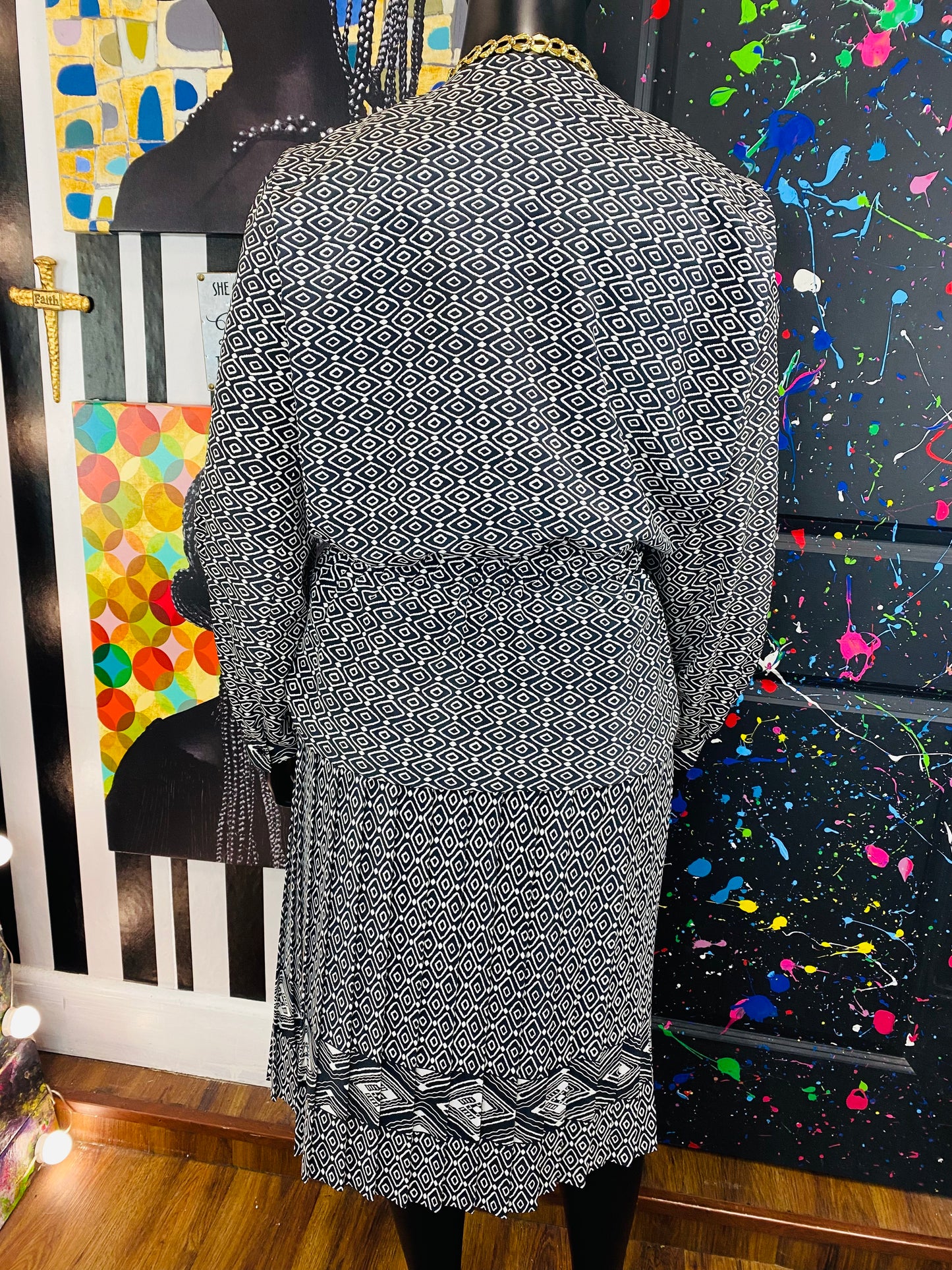 Vintage Jo Hanna York 2 piece Skirt Set