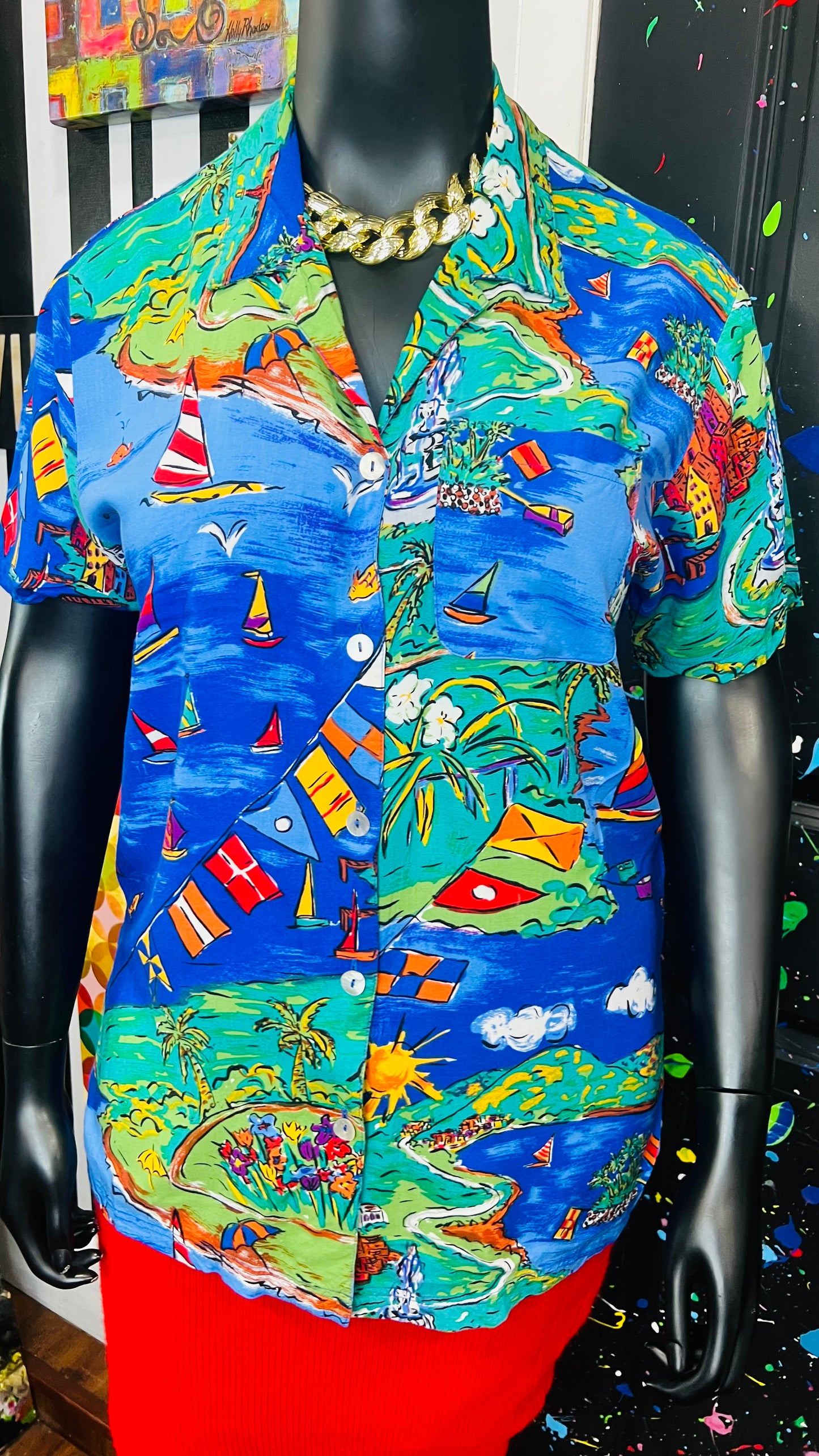 Vintage Carole Little Blouse (12)
