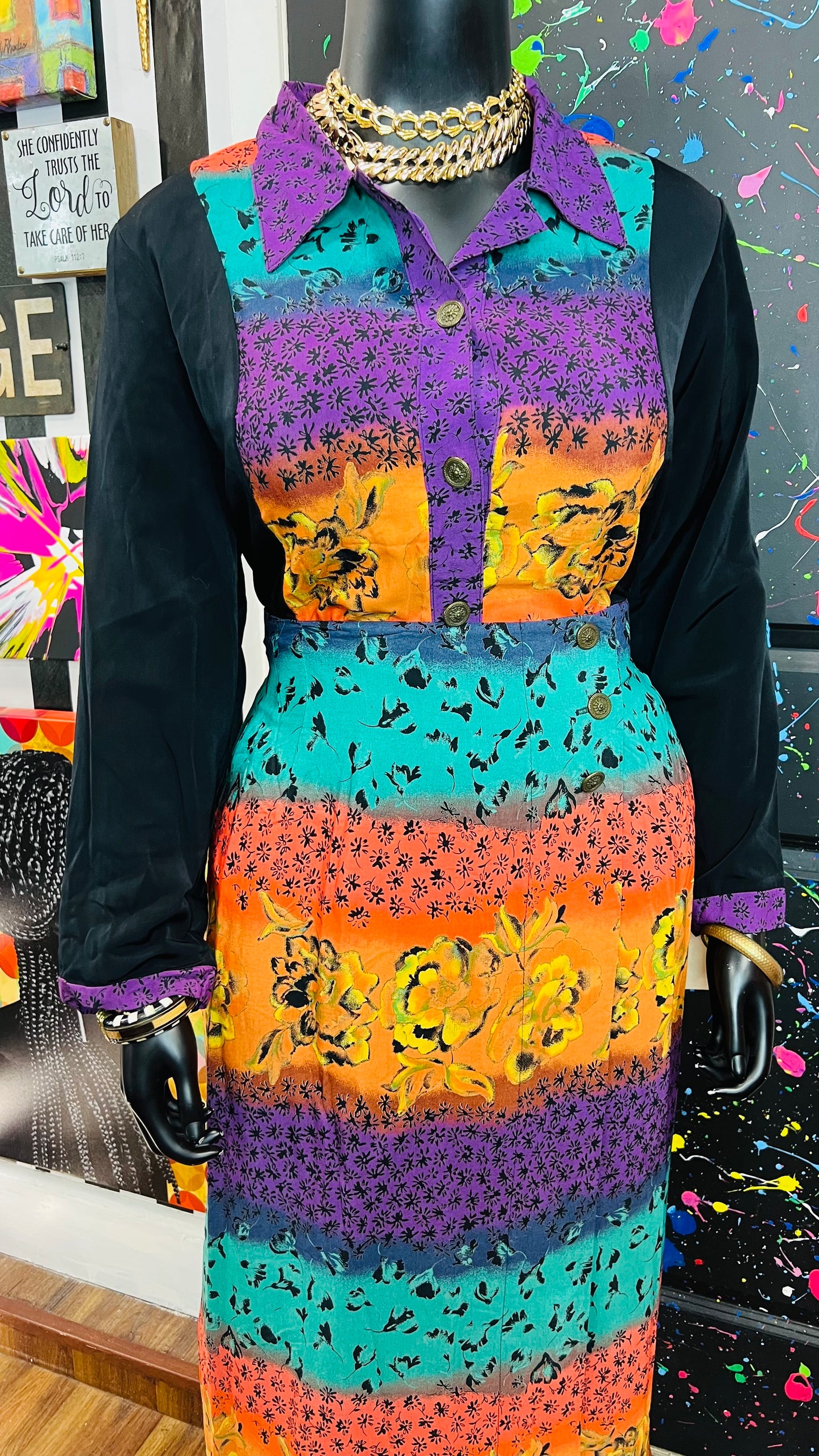 Vintage Sharon Anthony Skirt Set - DeadStock (22)