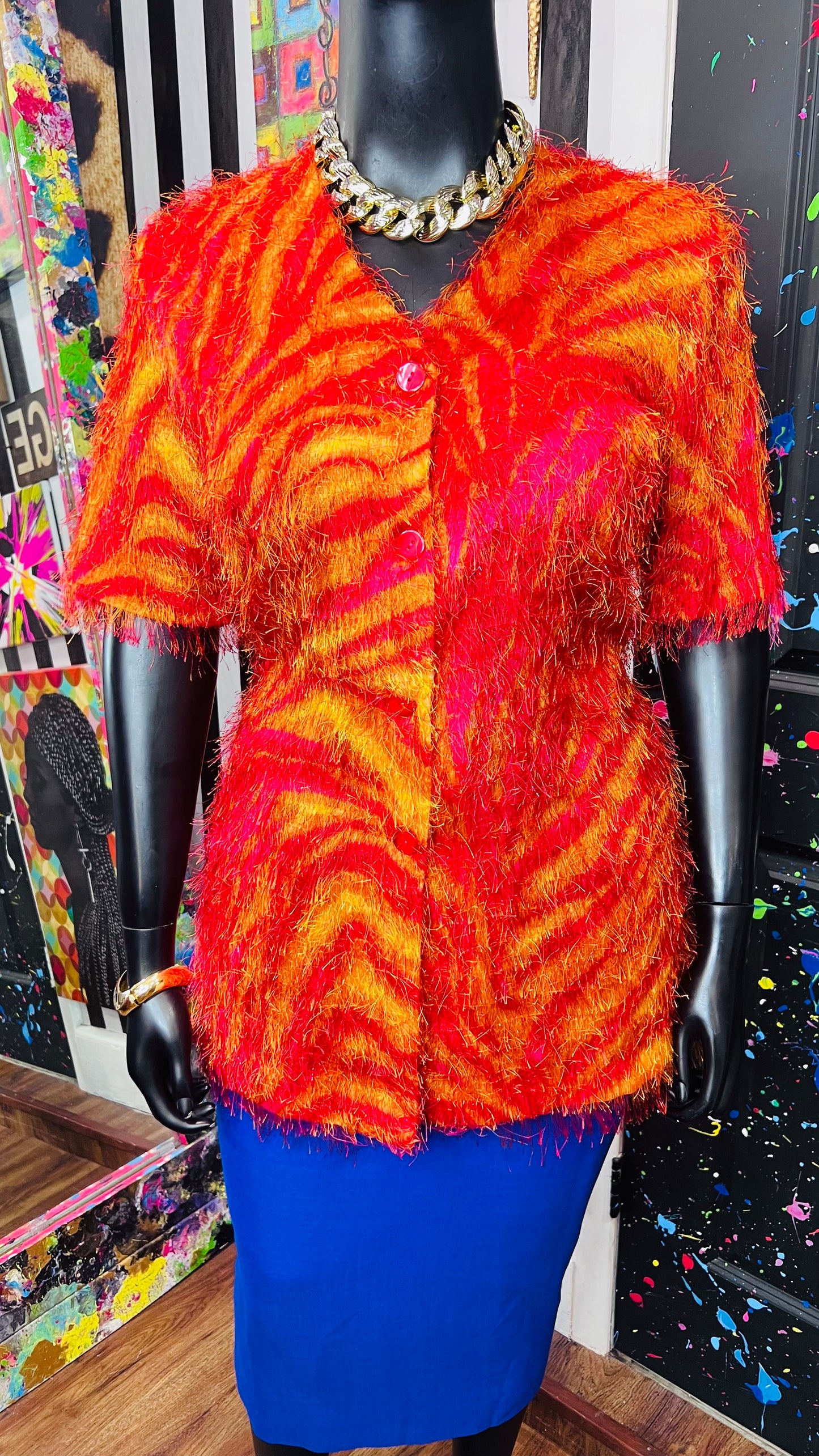 Vintage ‘Strawberry Lemonade’ Shaggy Blouse (18)