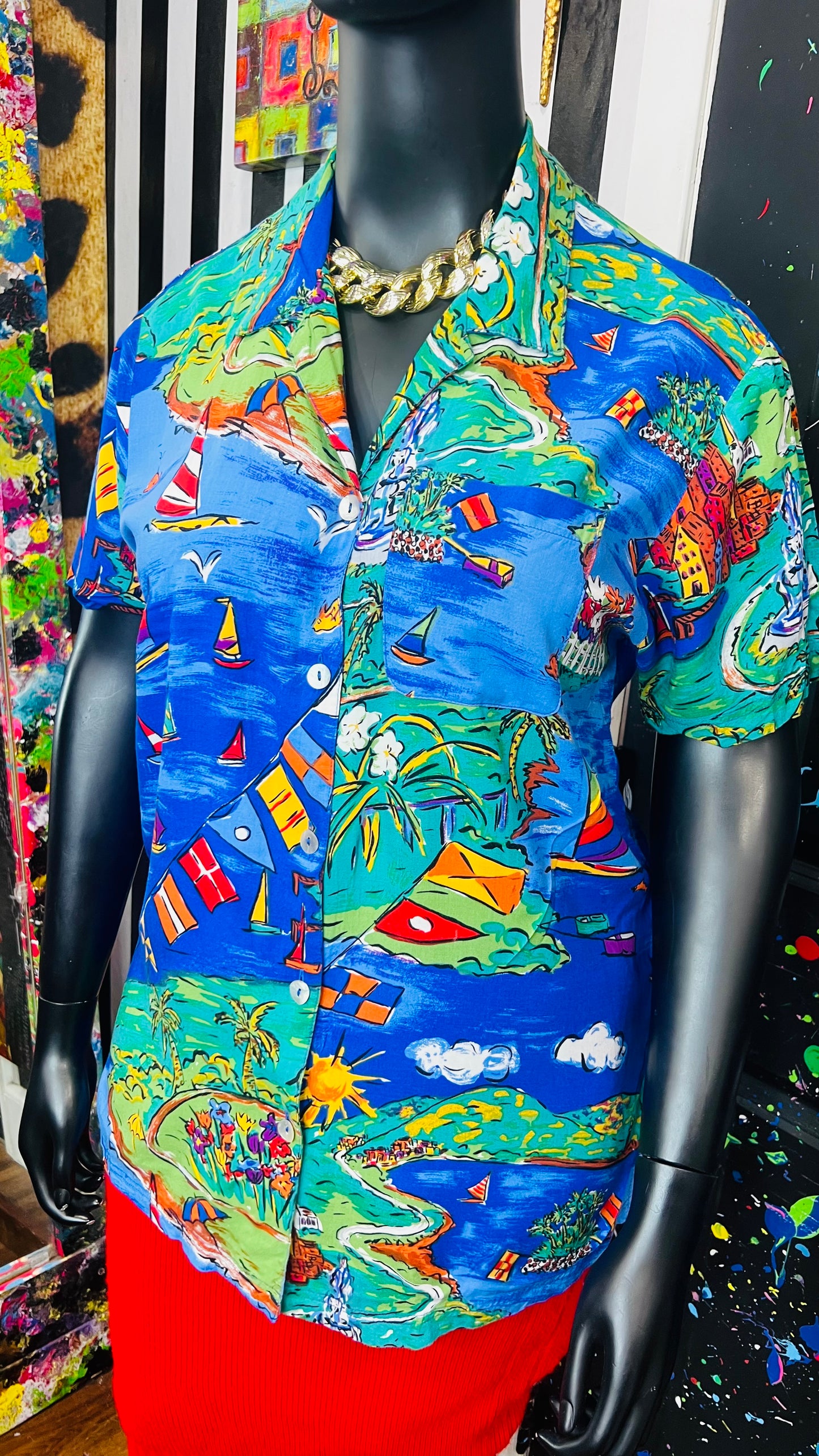 Vintage Carole Little Blouse (12)