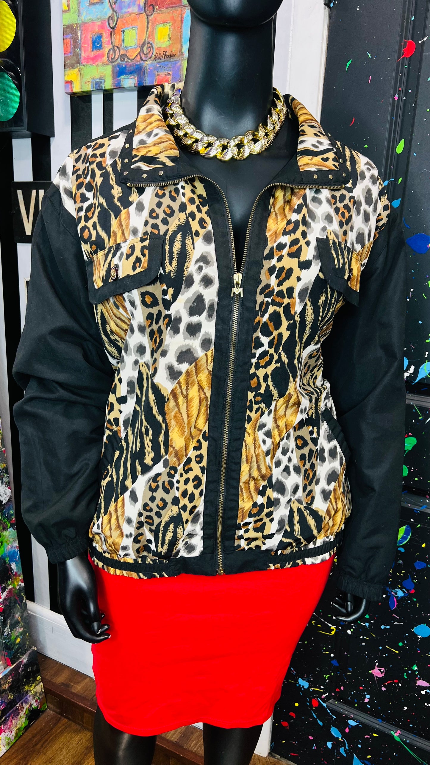 Vintage Animal Print & Stud Jacket (24)
