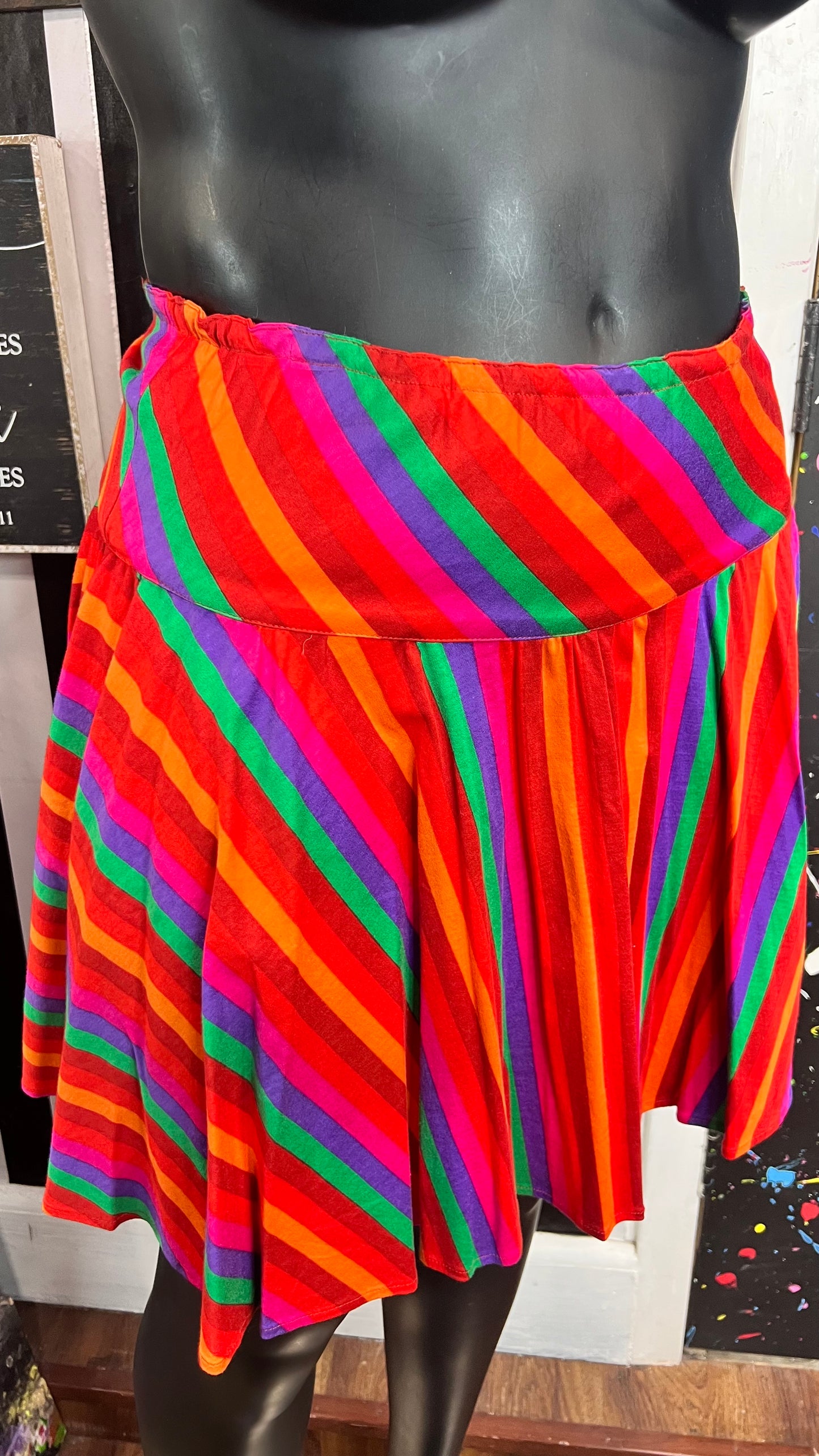 Vintage Rainbow ‘Life Savers’ Skirt (12)