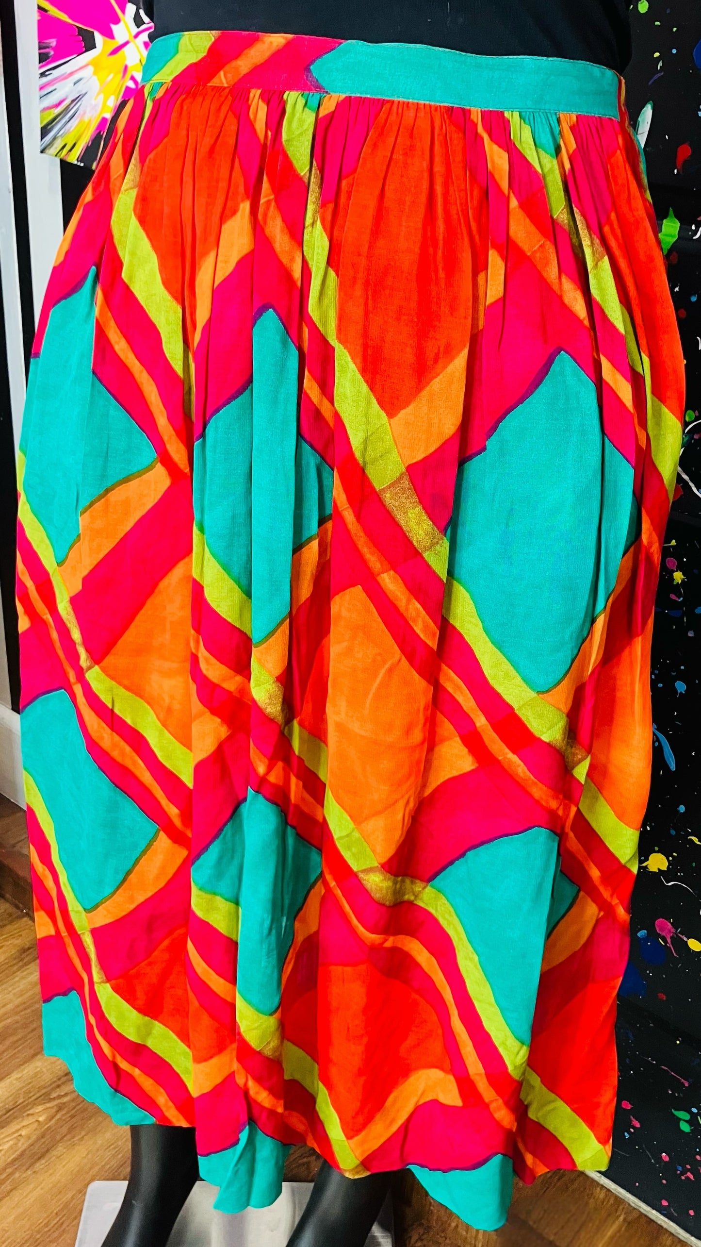 Vintage Carole Little Semi Sheer Skirt (20)