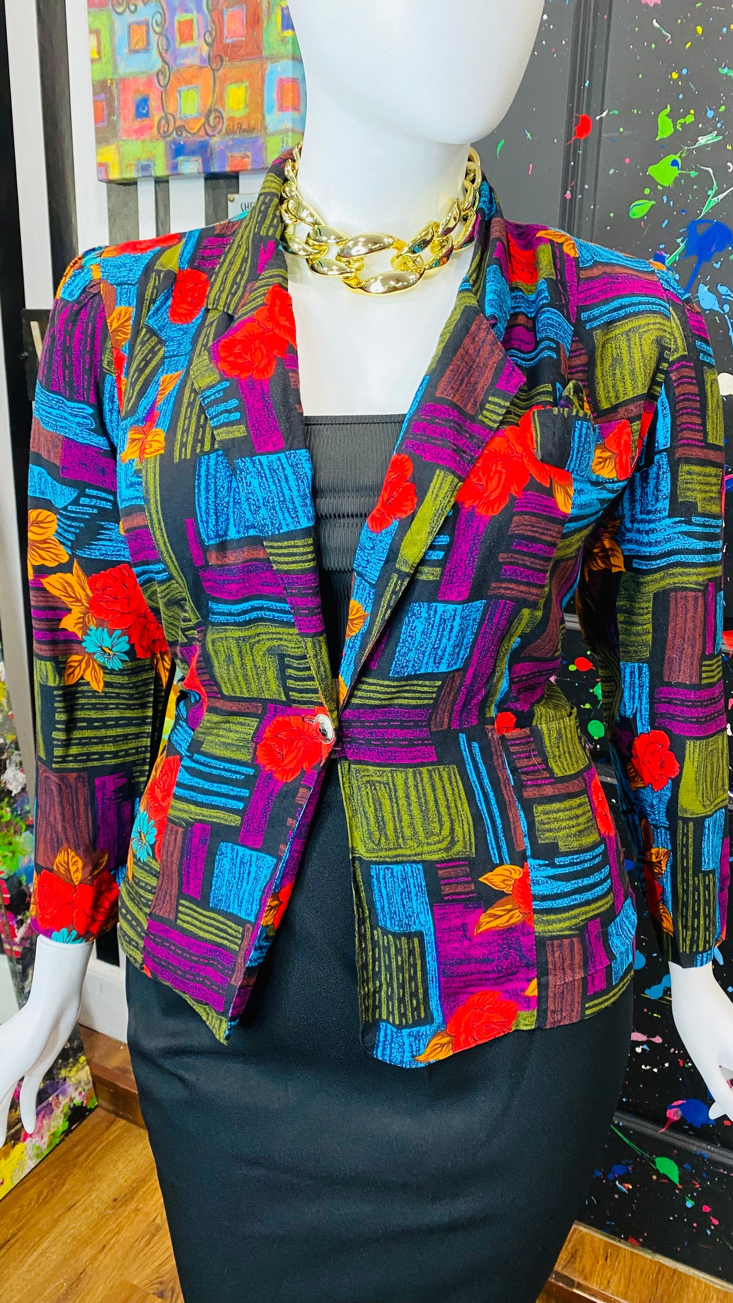 Vintage Rayon 90’s Blazer (14)