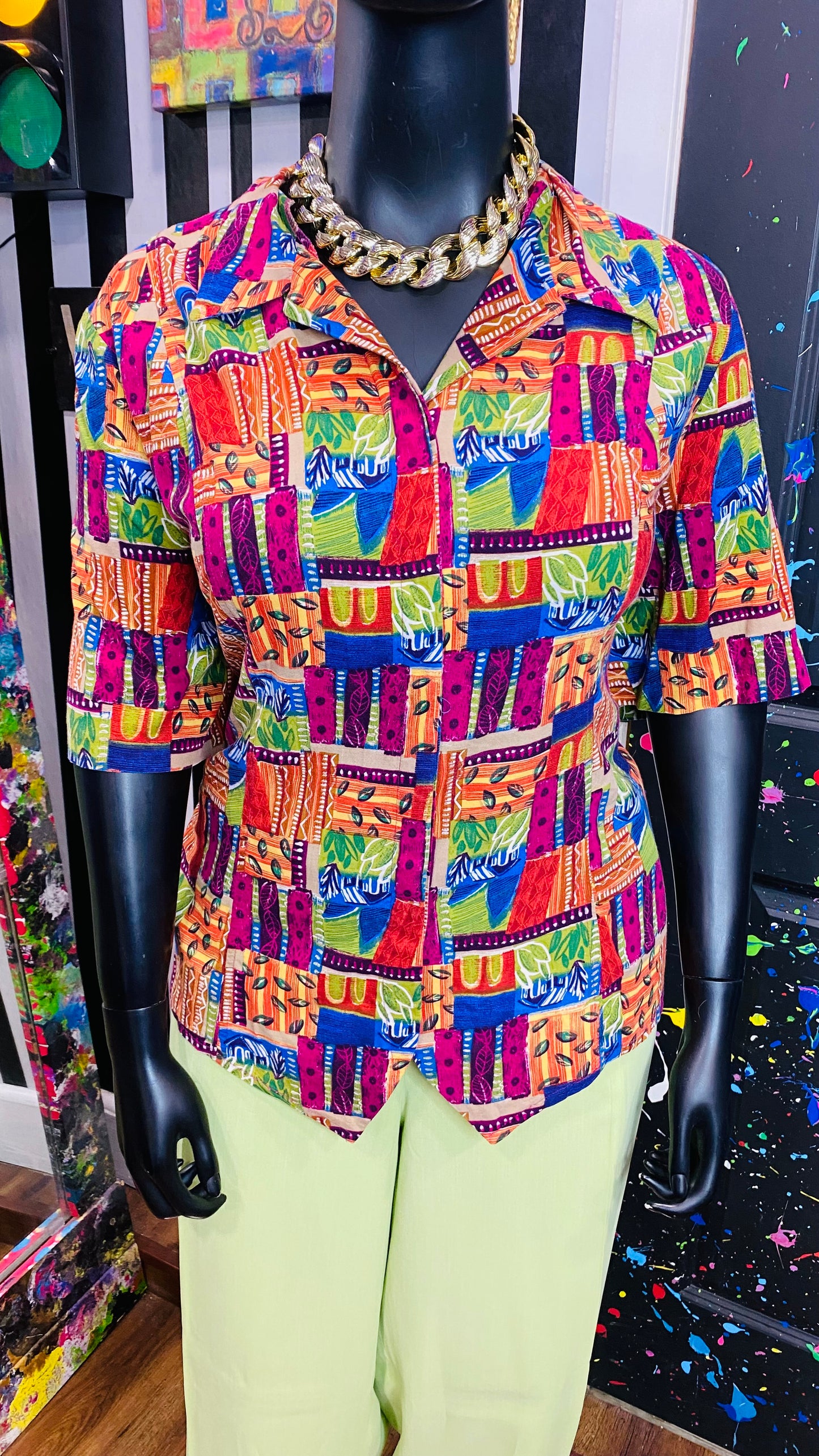 Vintage Rayon Blouse (24)