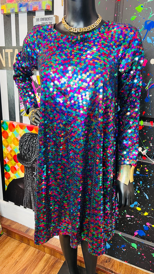 Vintage Sequin (Has Stretch) Circle Dress (14)