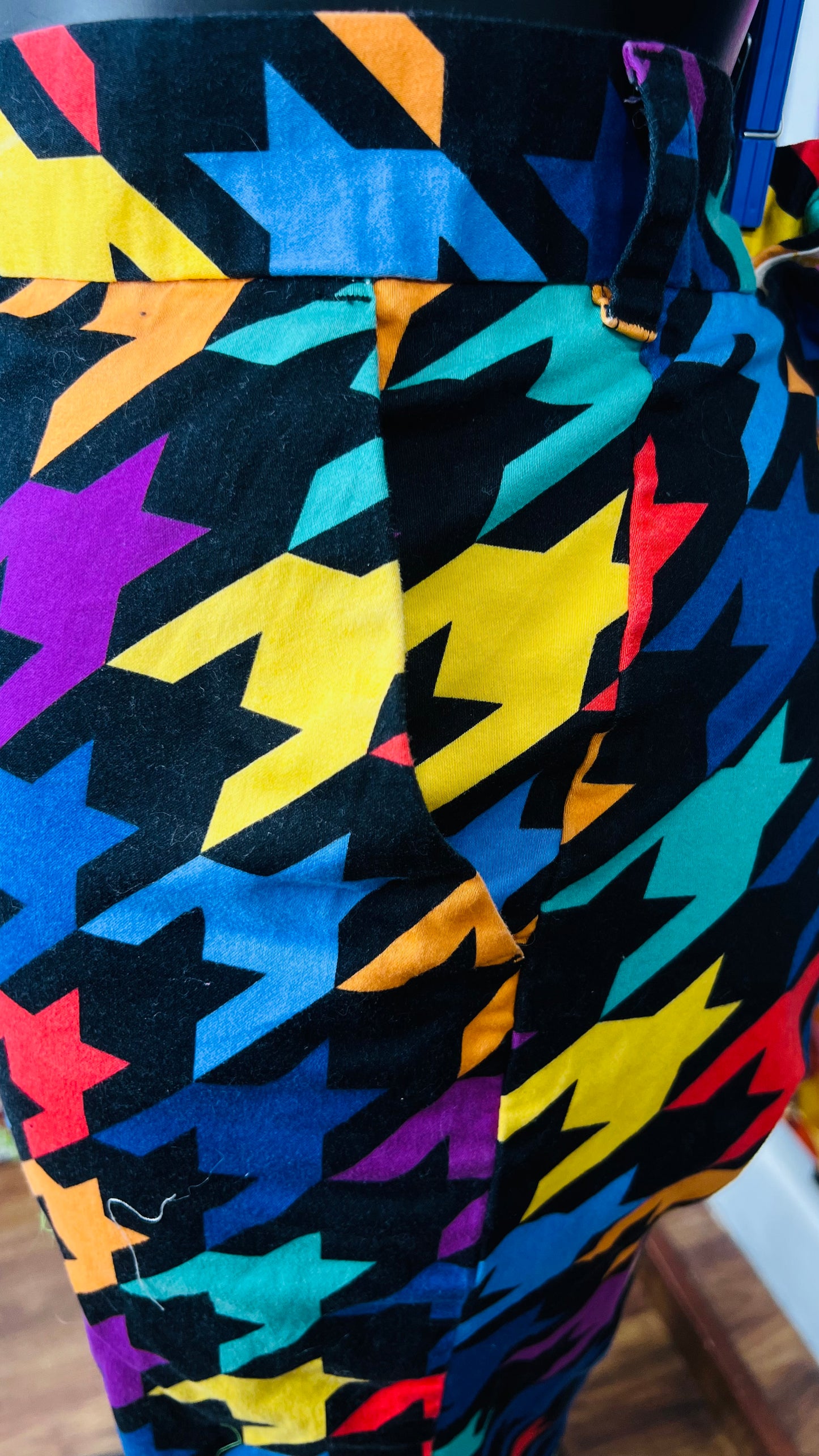 Vintage Inspired Color Block Shorts (14)