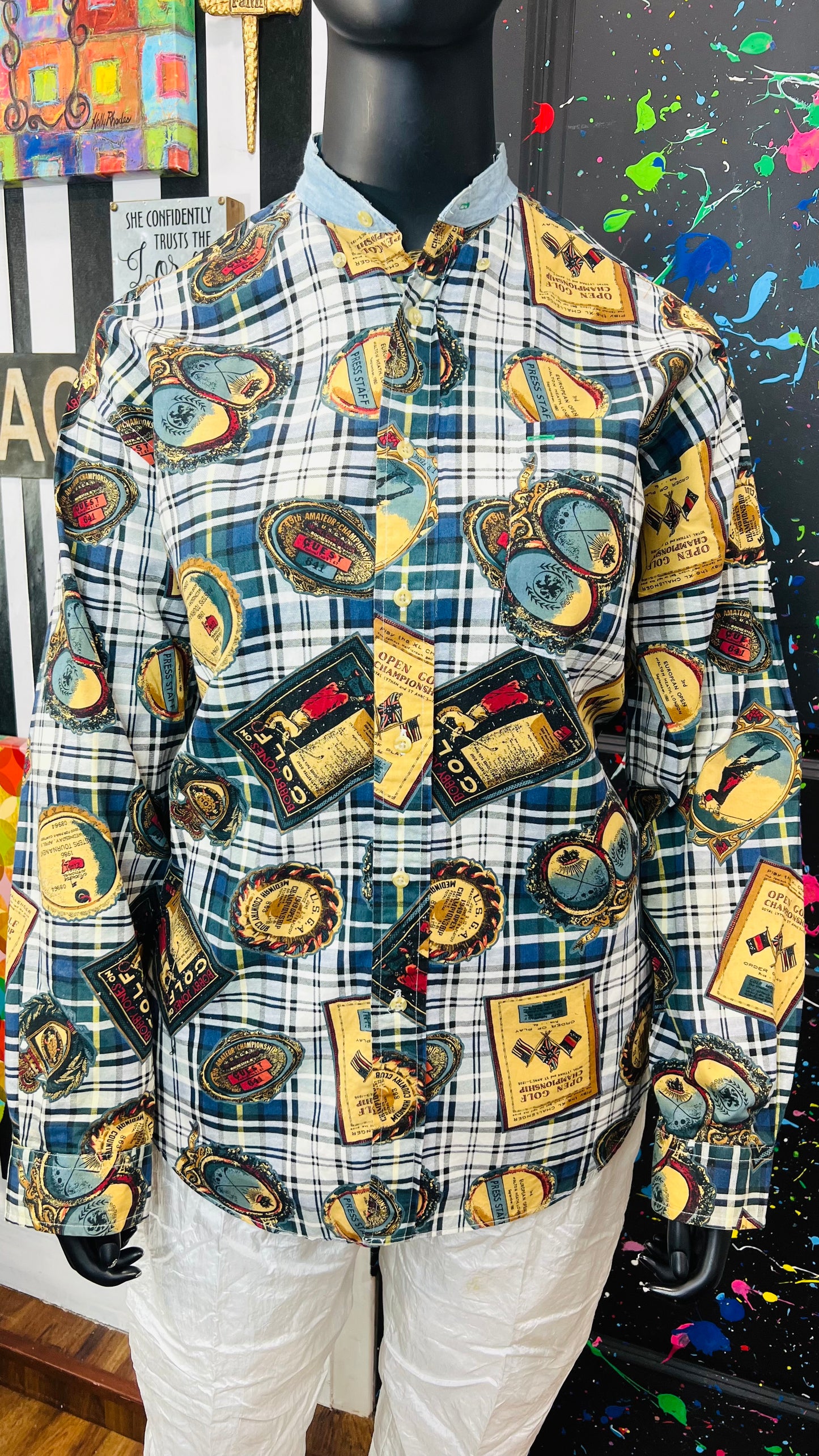 Vintage Tommy Hilfiger Nautical Long Sleeve Blouse (18)