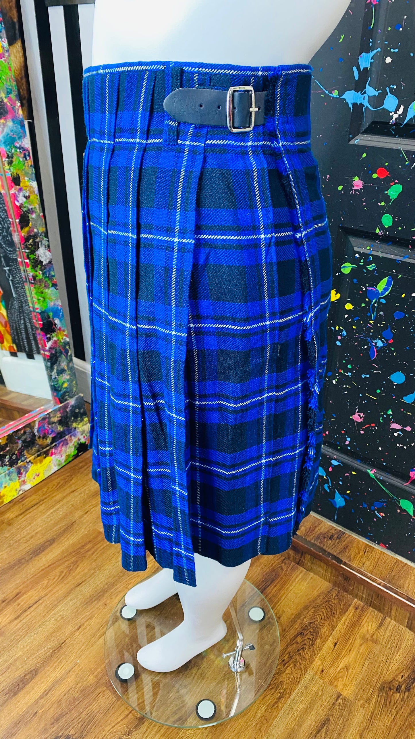 Vintage Plaid & Pleated Blazer (20)