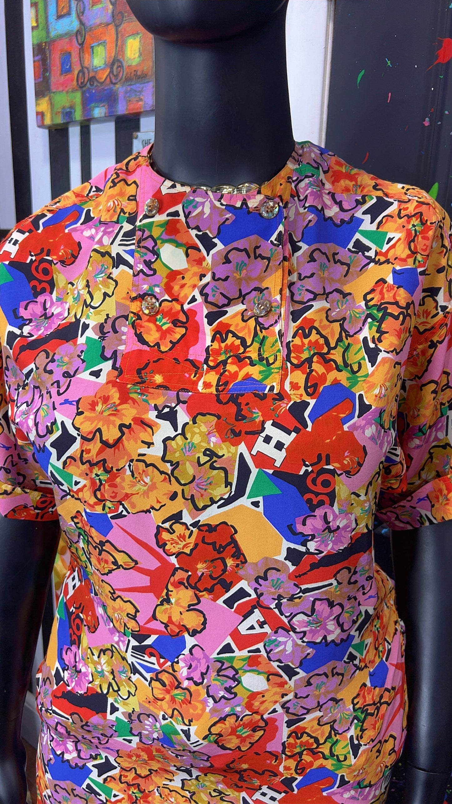 Vintage Fendi 100% Silk Blouse (14)