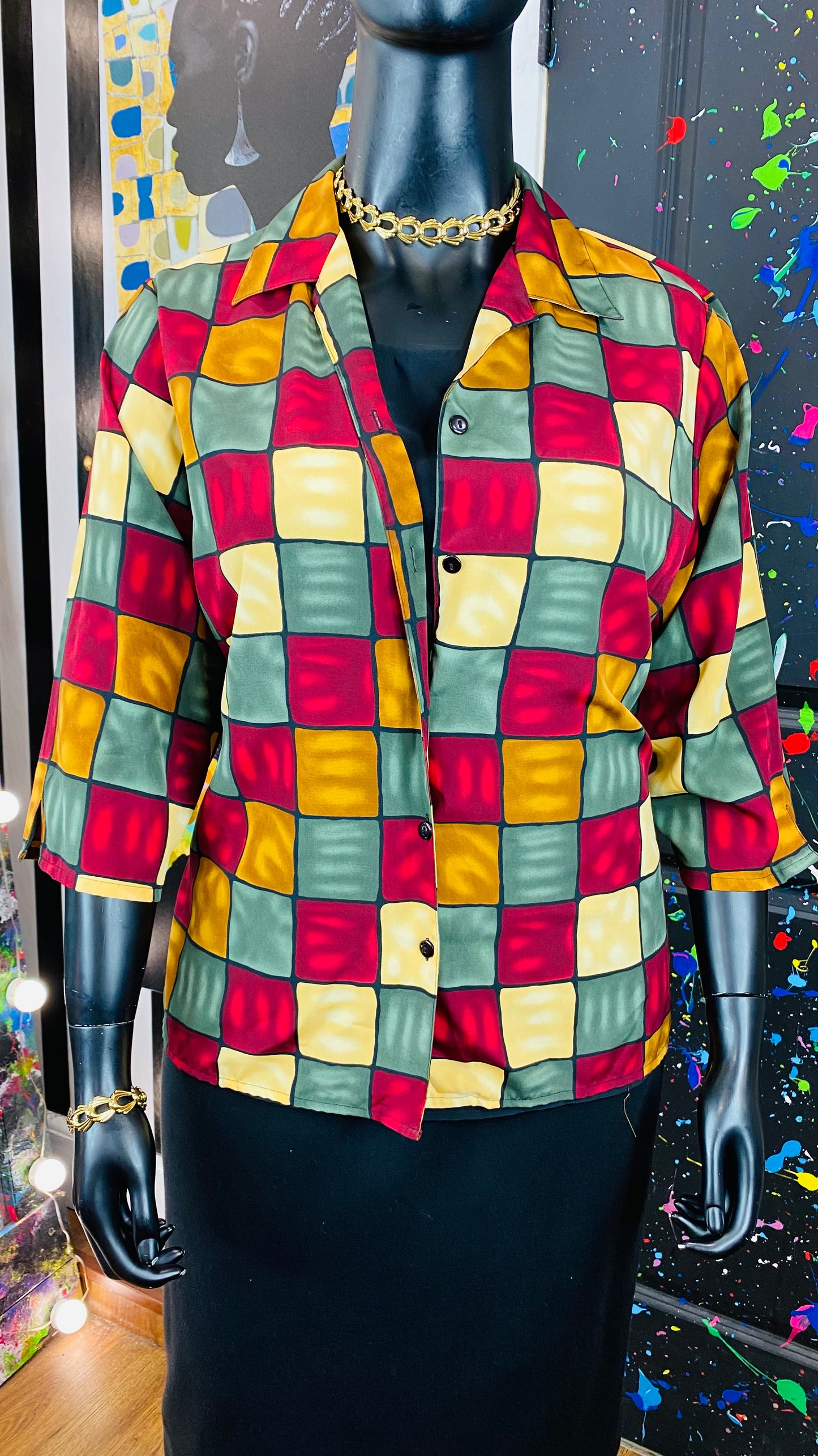 Notations 2in1 Short Sleeve Blouse