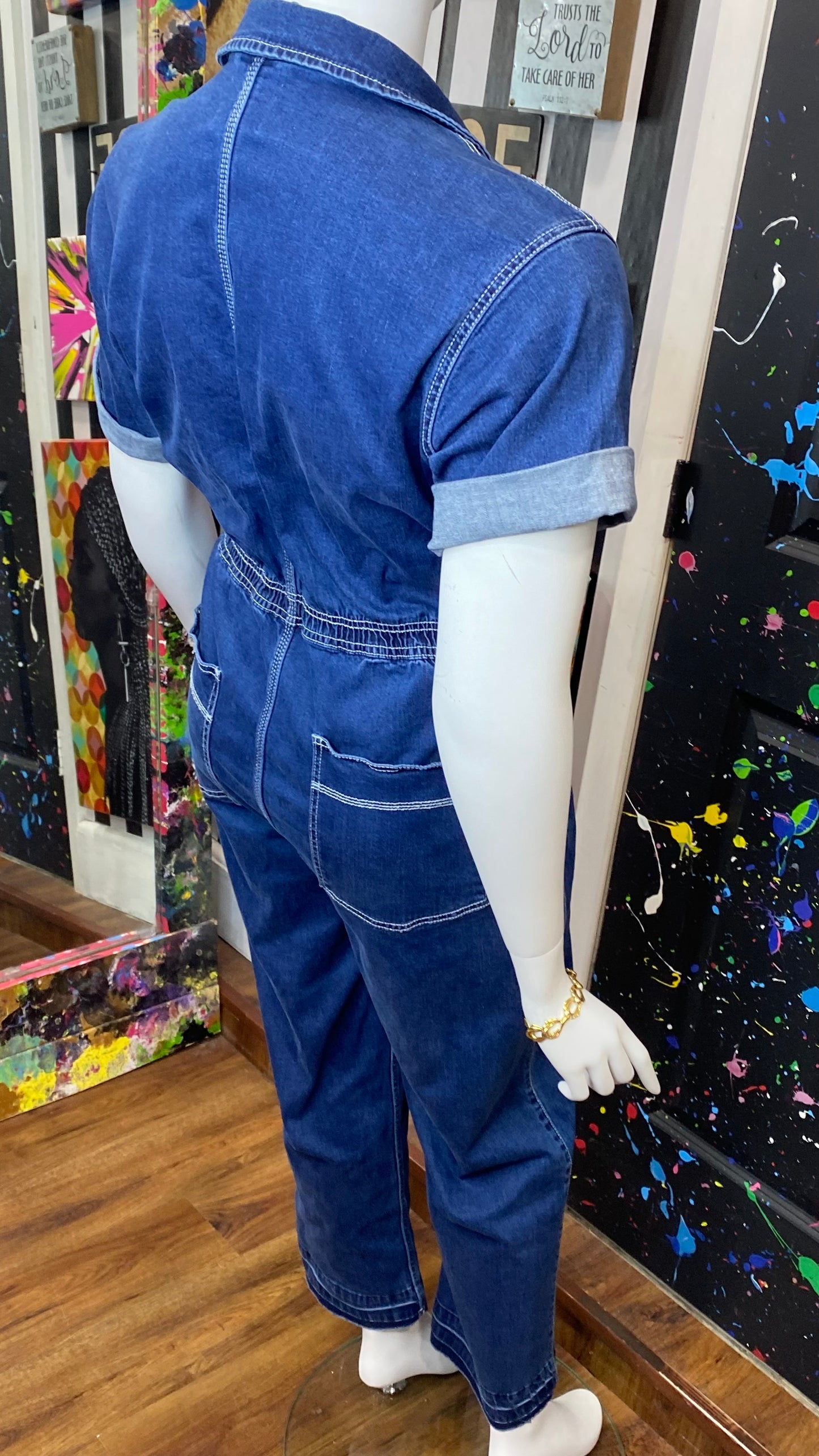 Vintage Y2K Denim Jumpsuit (22)
